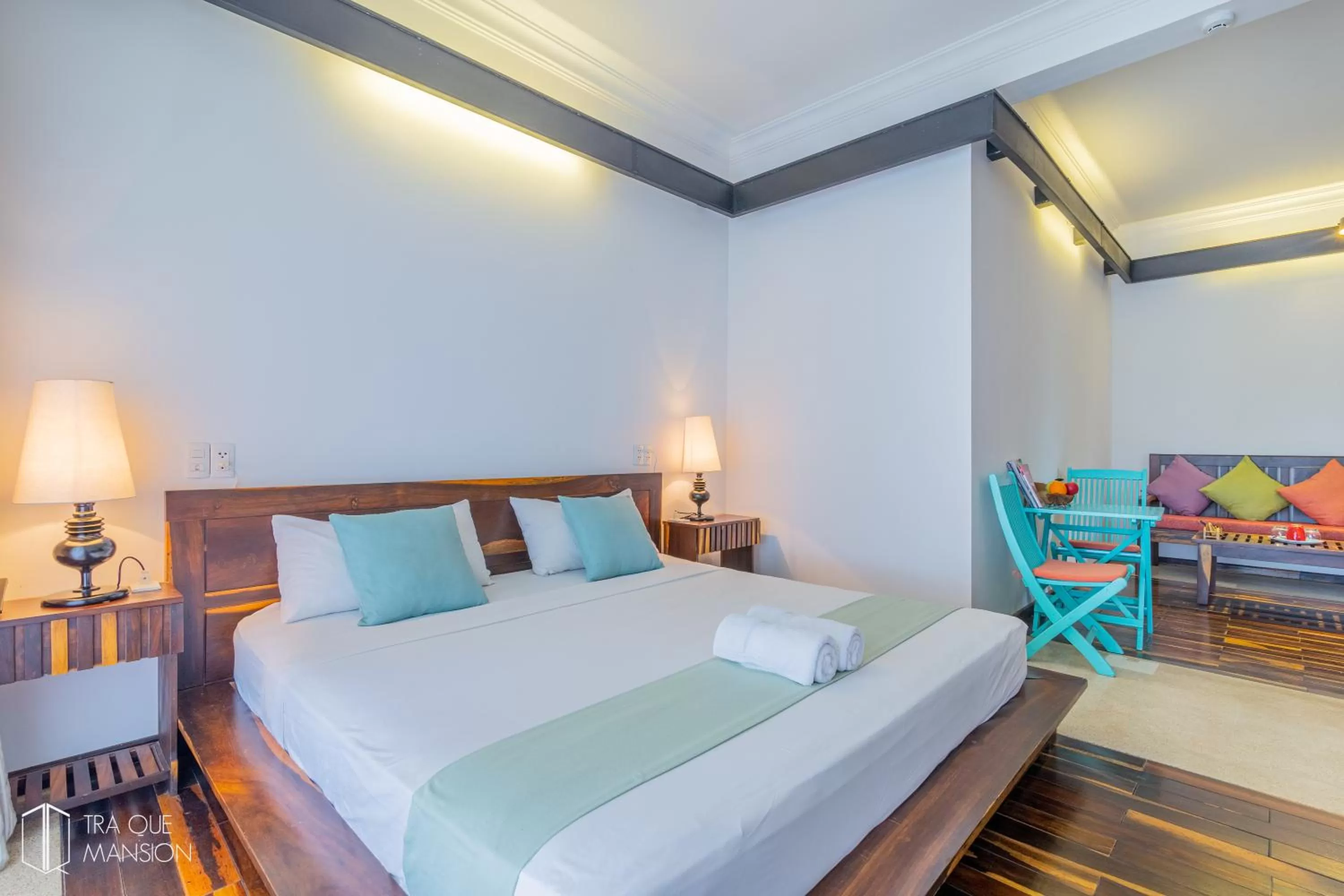 Bedroom, Bed in Tra Que Mansion