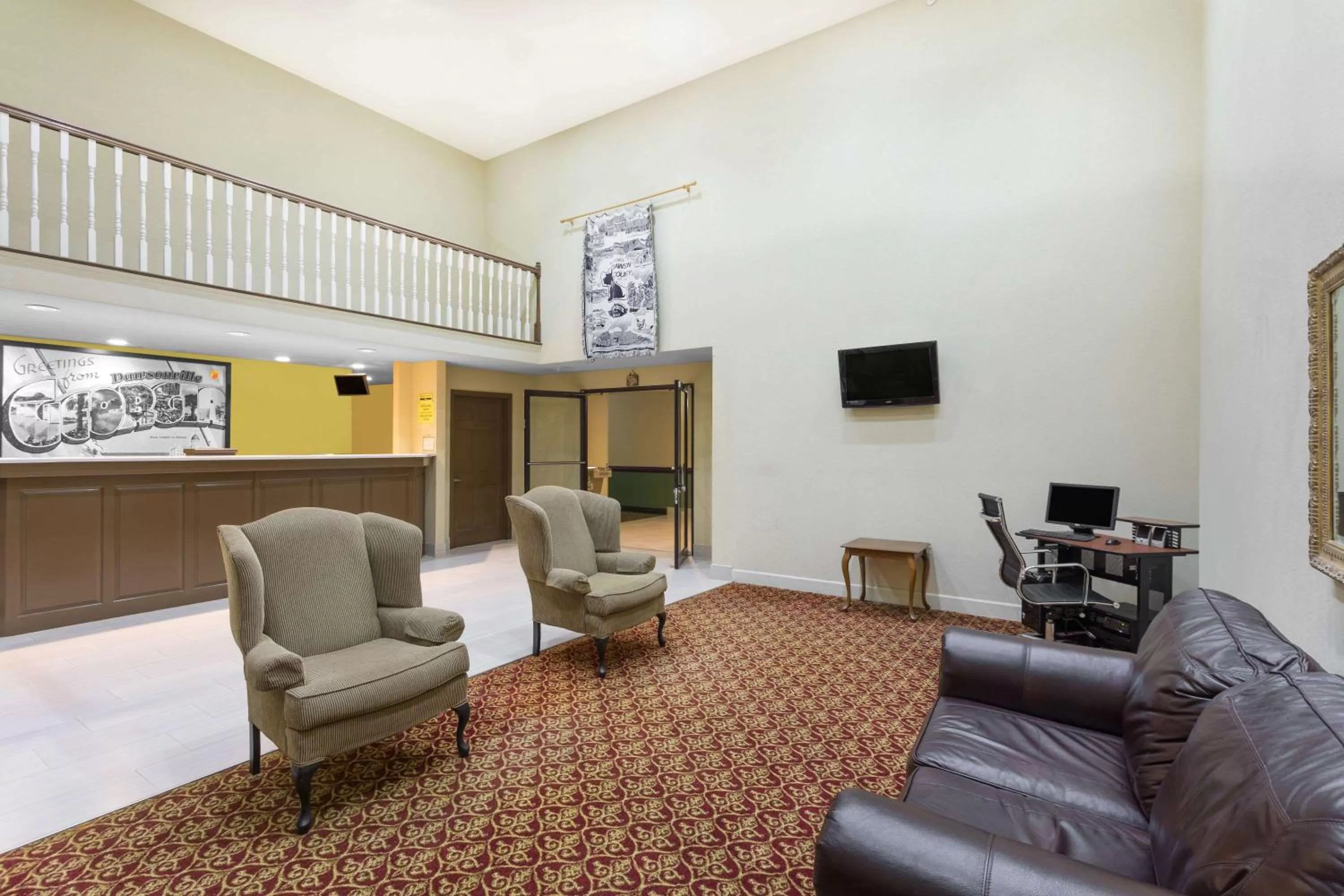 Lobby or reception in Super 8 by Wyndham Dawsonville