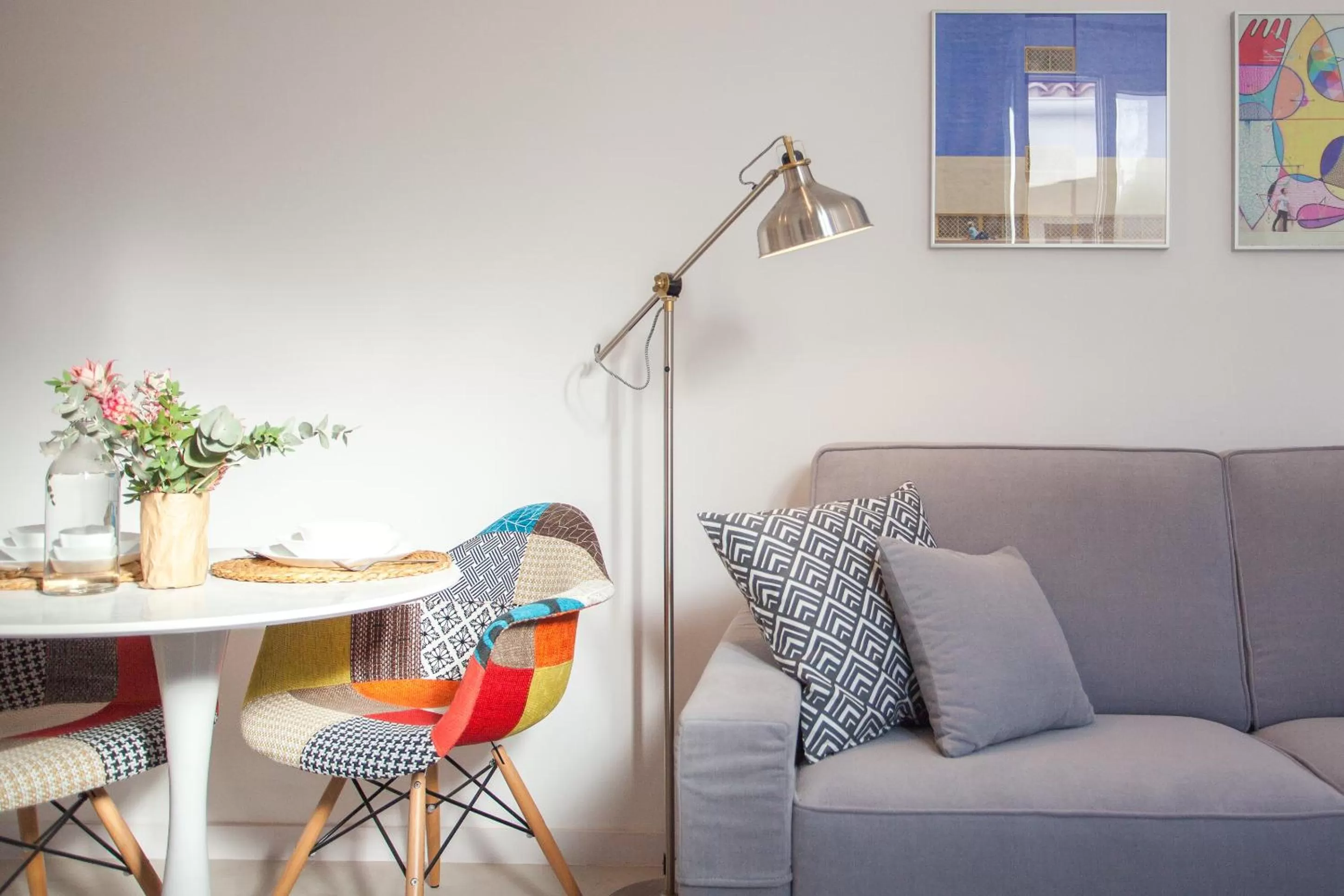 Living room in Gran Central Suites