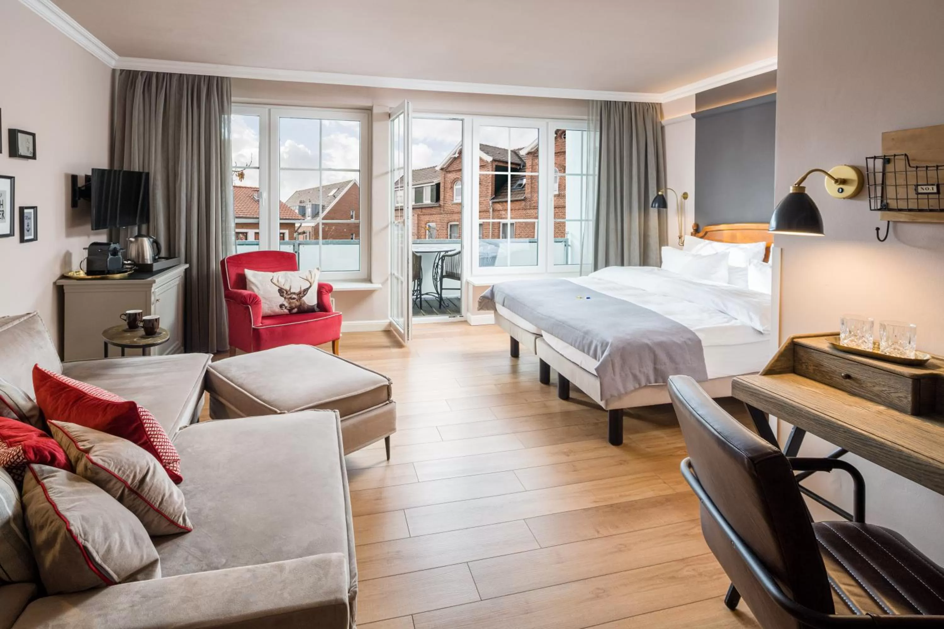 Photo of the whole room, Bed in Nordseehotel Kröger