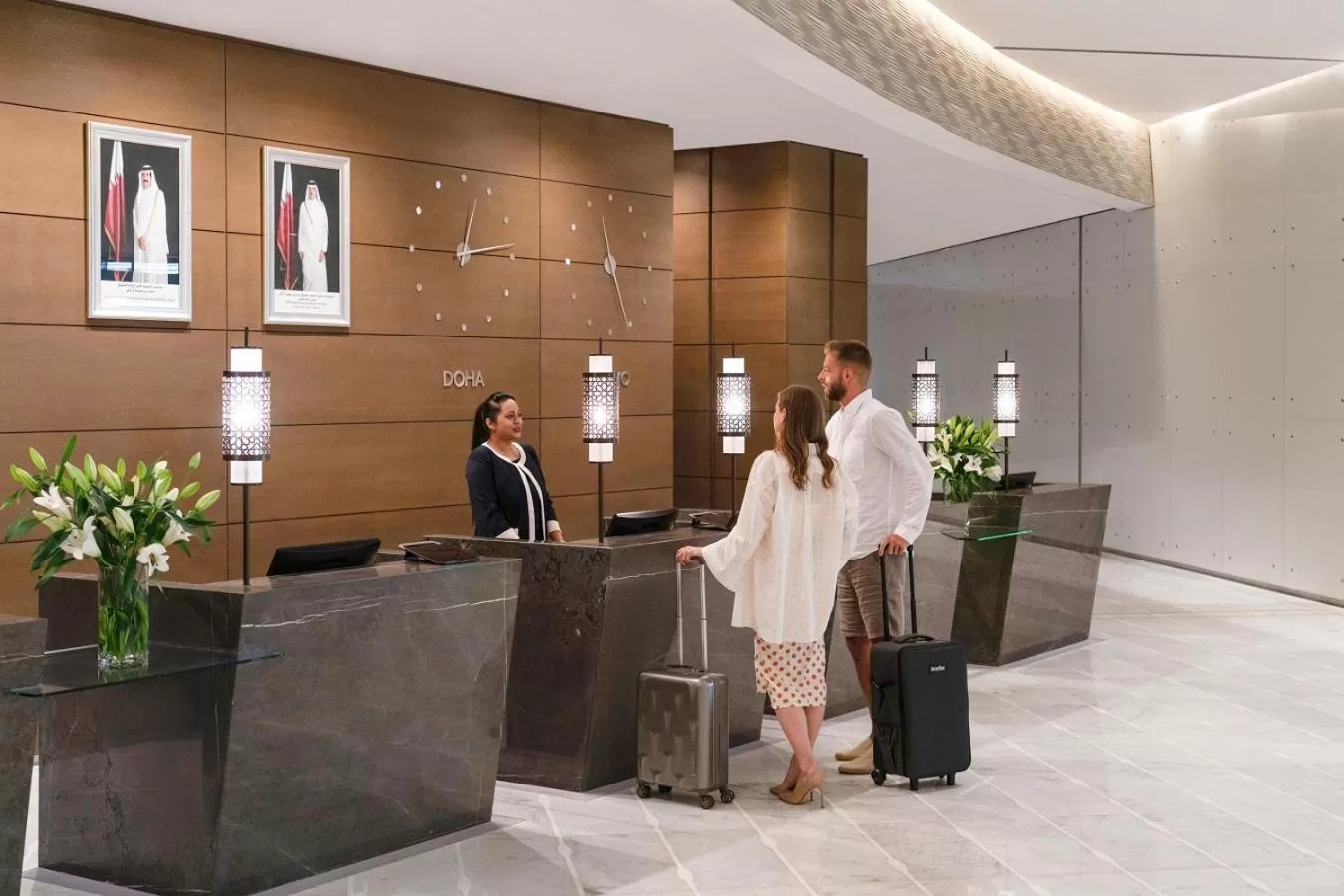 Lobby or reception in Pullman Doha West Bay