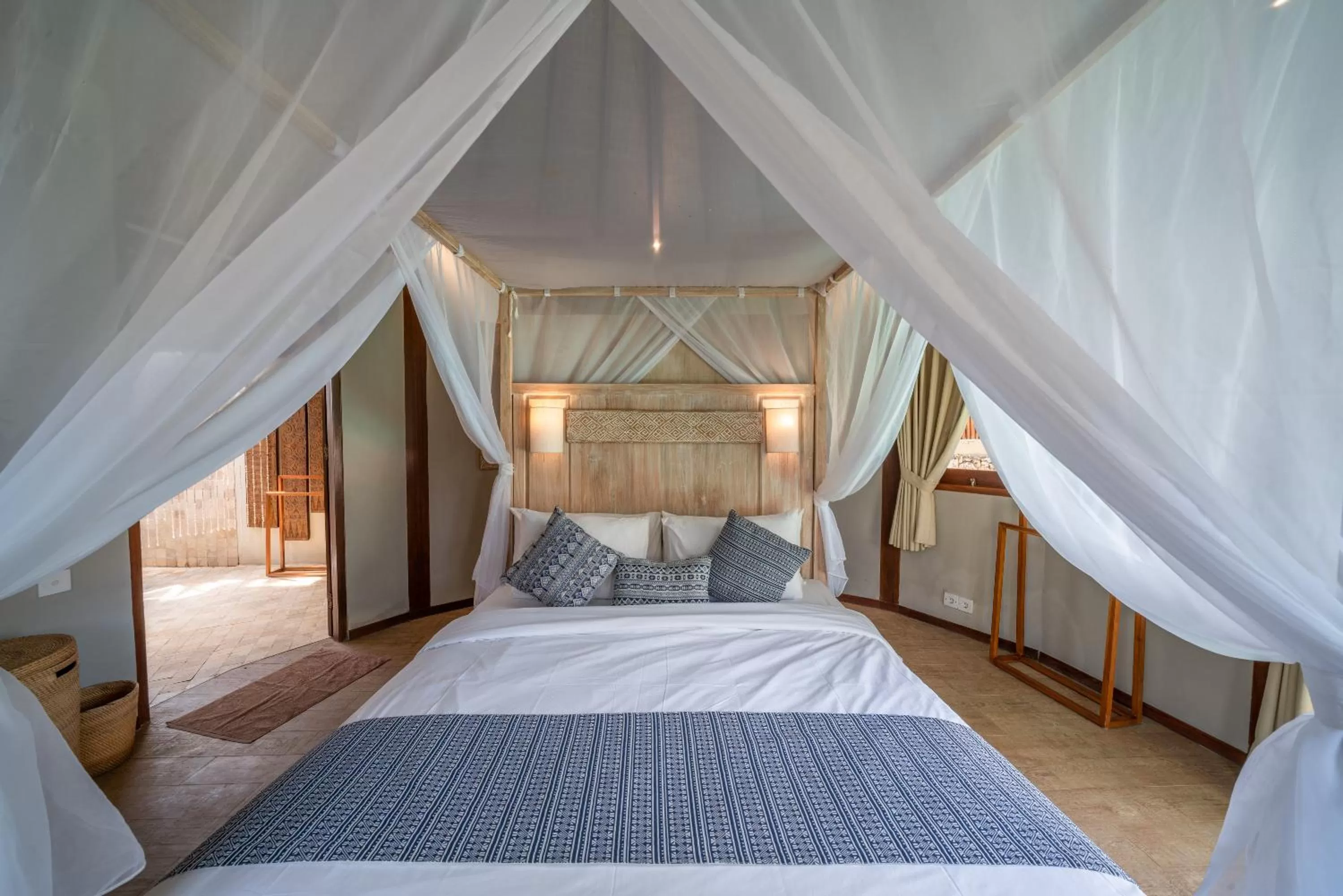 Bed in Blue Lagoon Avia Villas