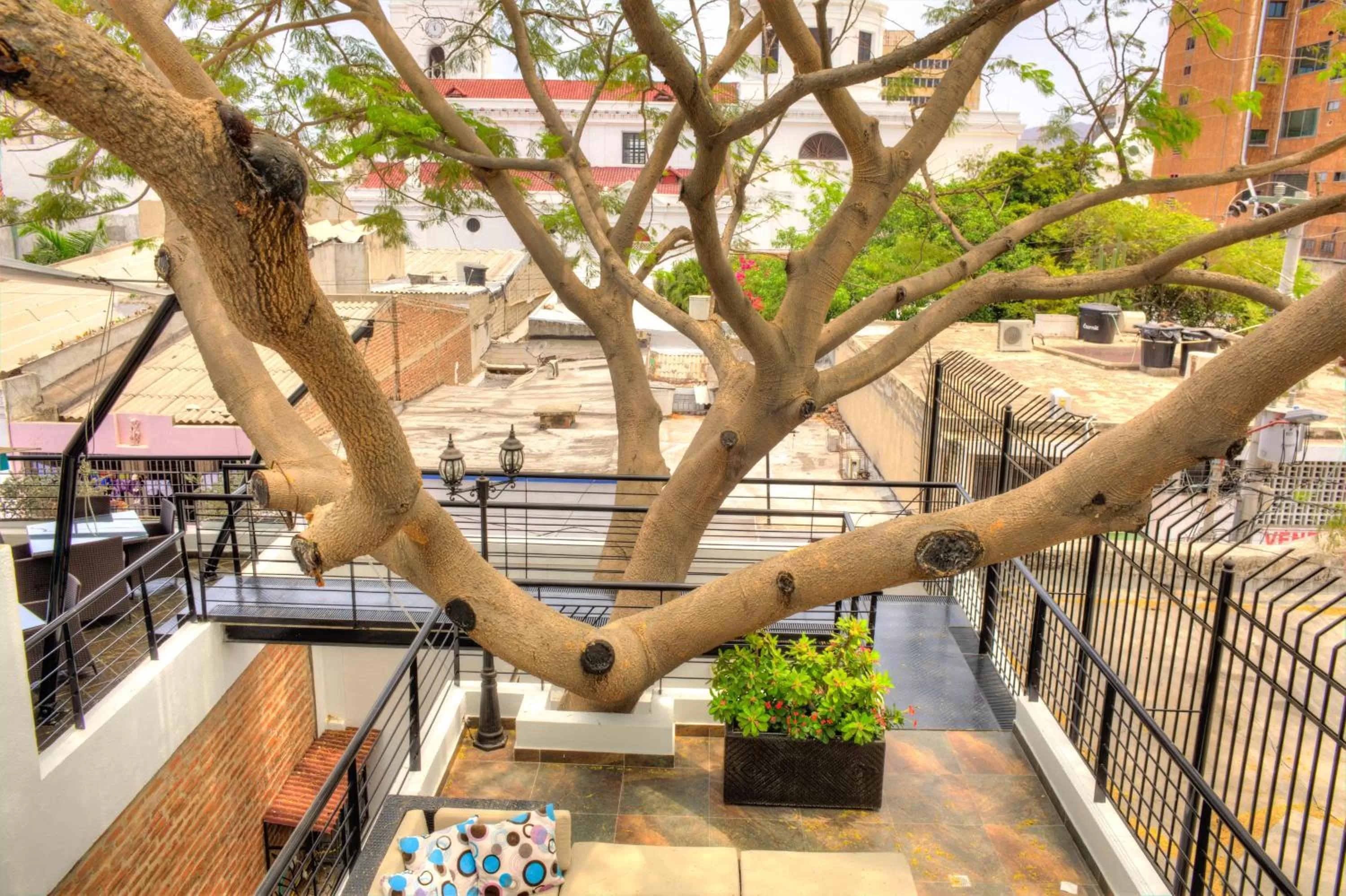City view, Balcony/Terrace in Casa de Leda, a Kali Hotel
