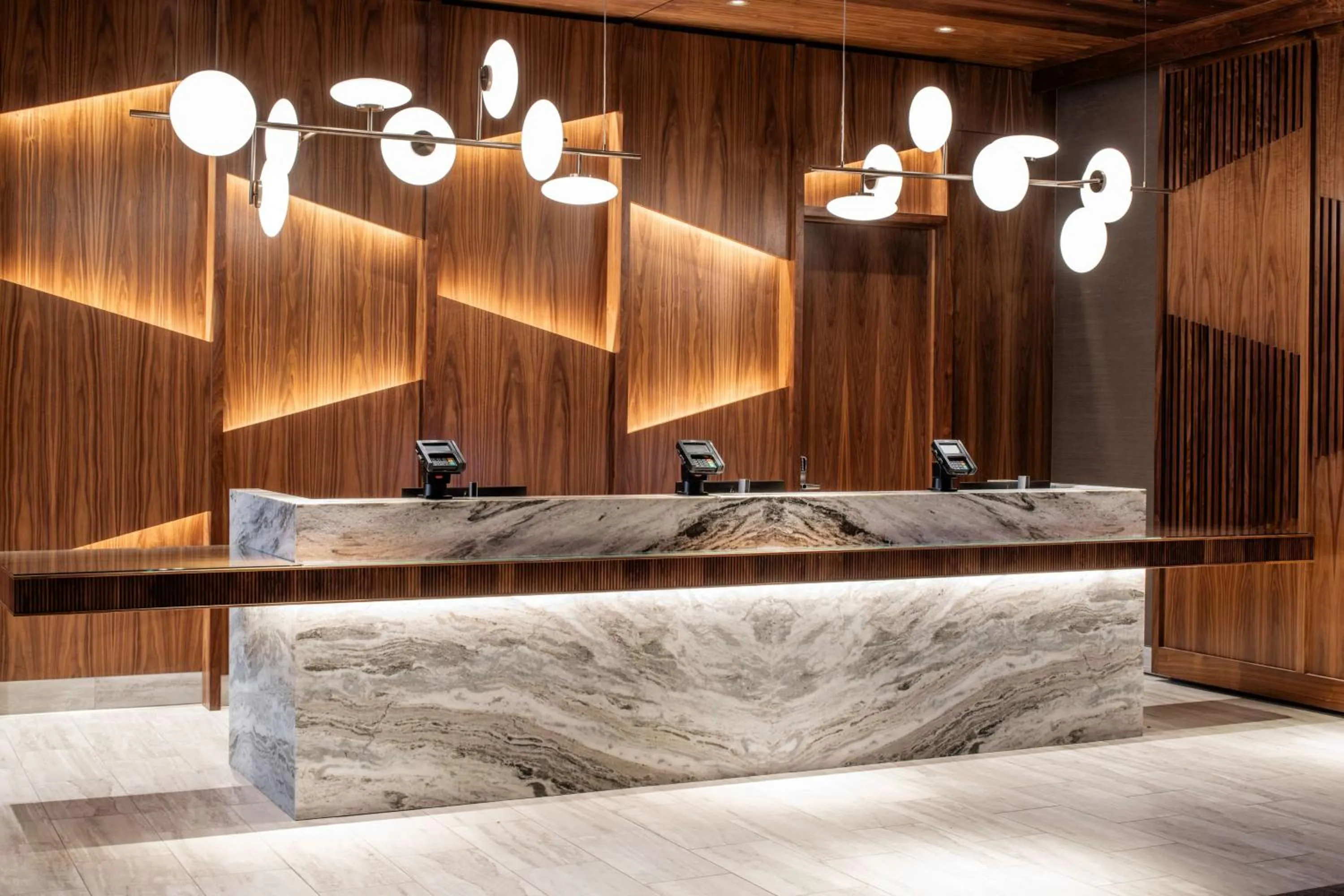 Lobby or reception in Hilton Vancouver Washington