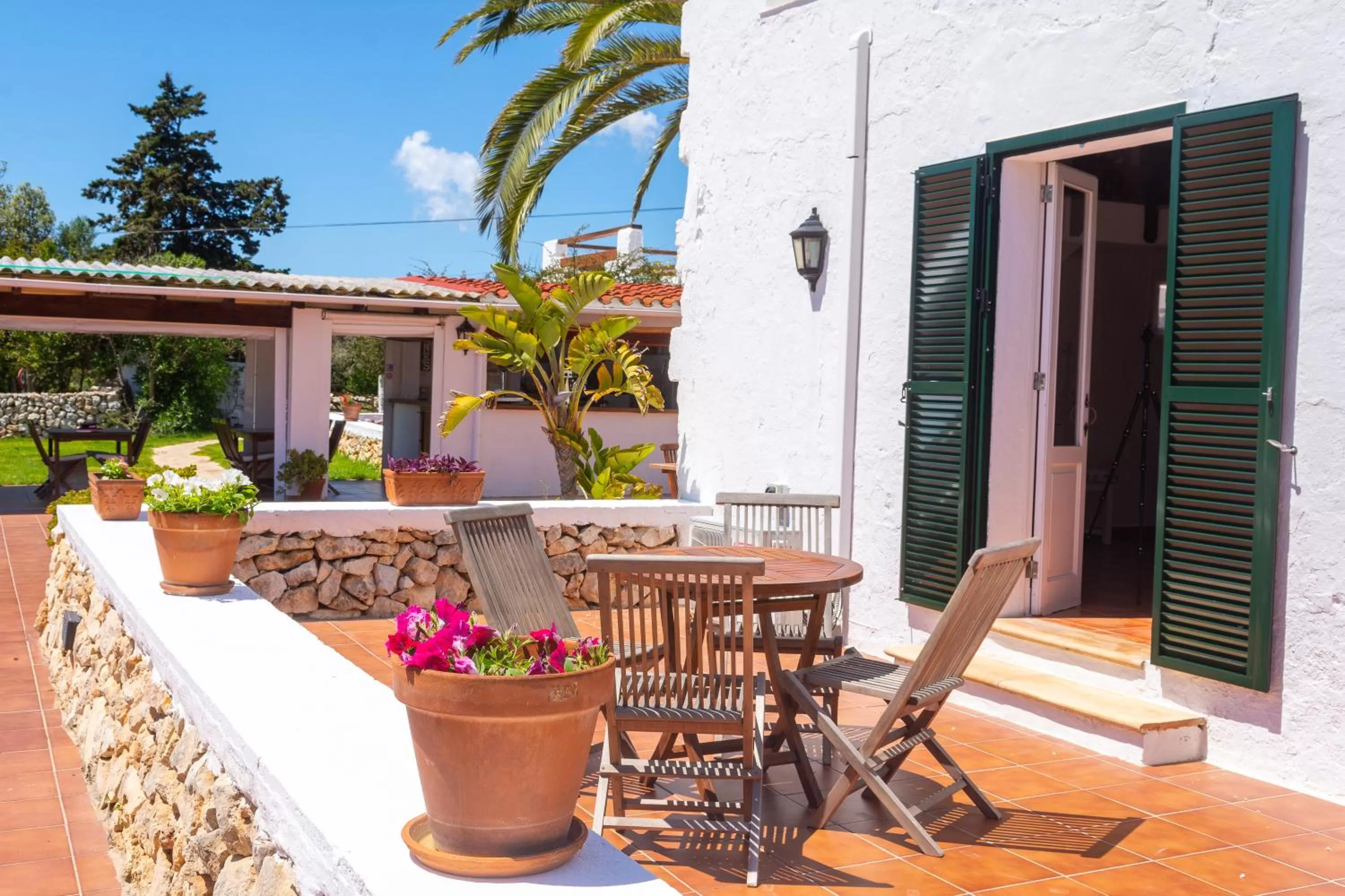 Balcony/Terrace in Agroturismo Binissafullet Vell