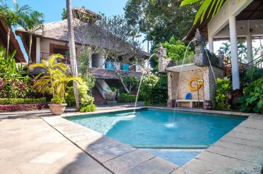 Pool view in Sativa Sanur Cottages