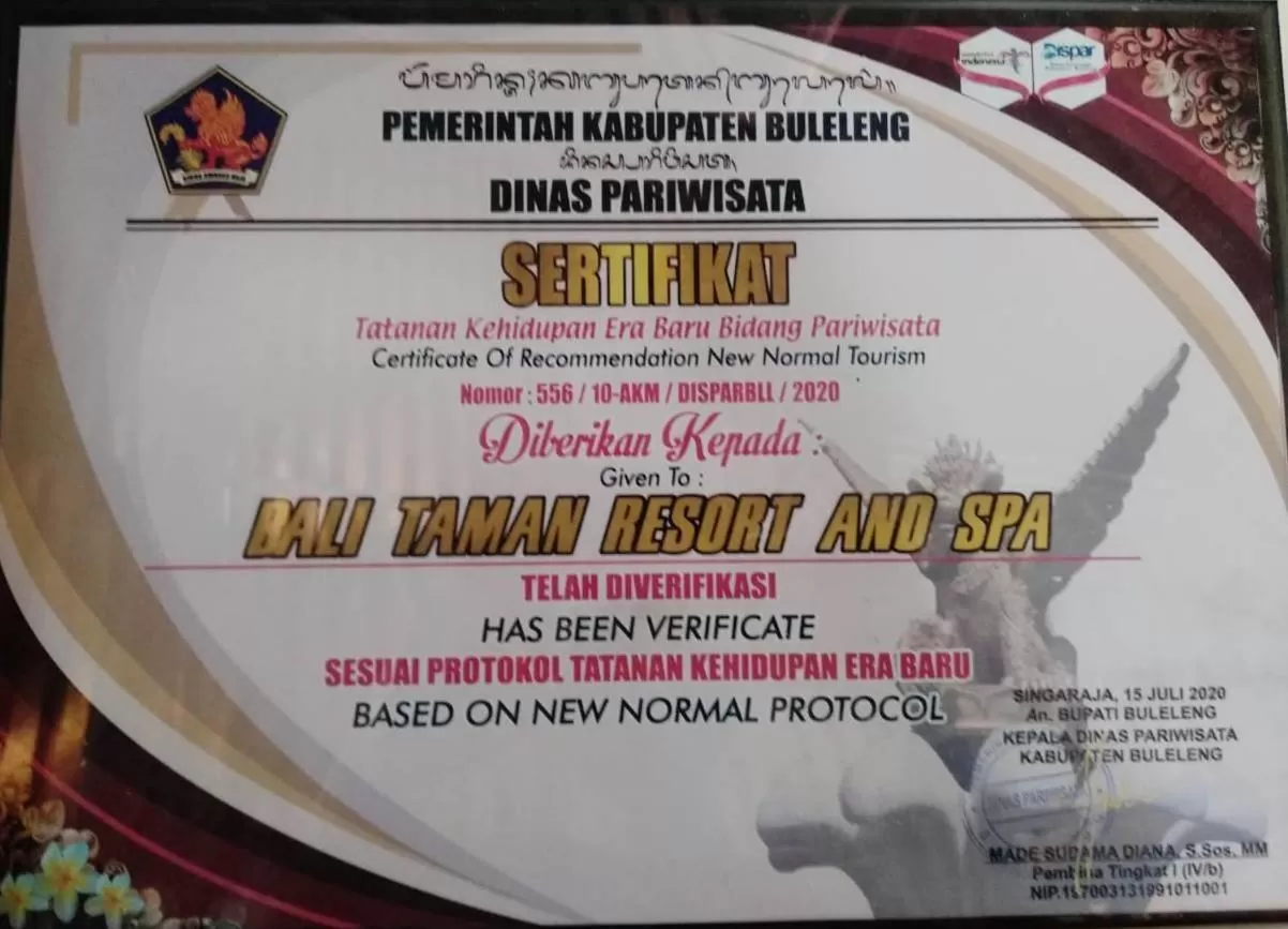 Property building in Bali Taman Beach Resort & Spa Lovina