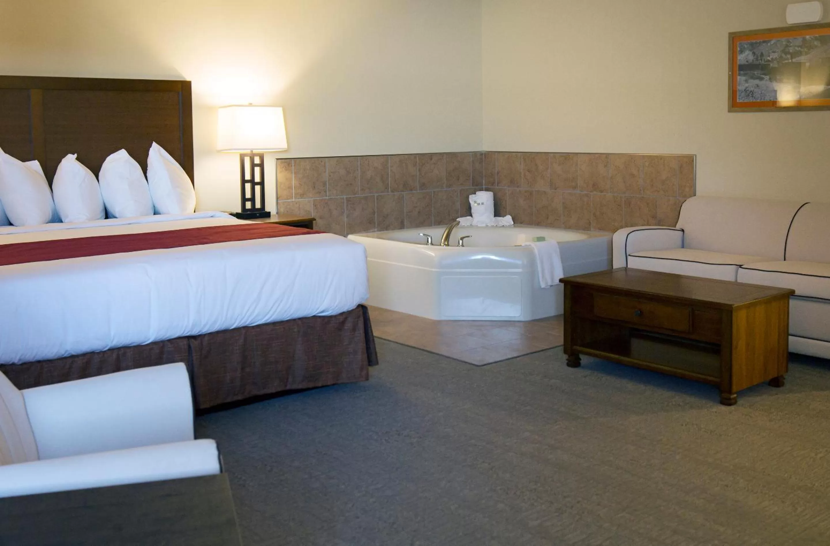 Bath, Bed in Newcastle Lodge & Convention Center