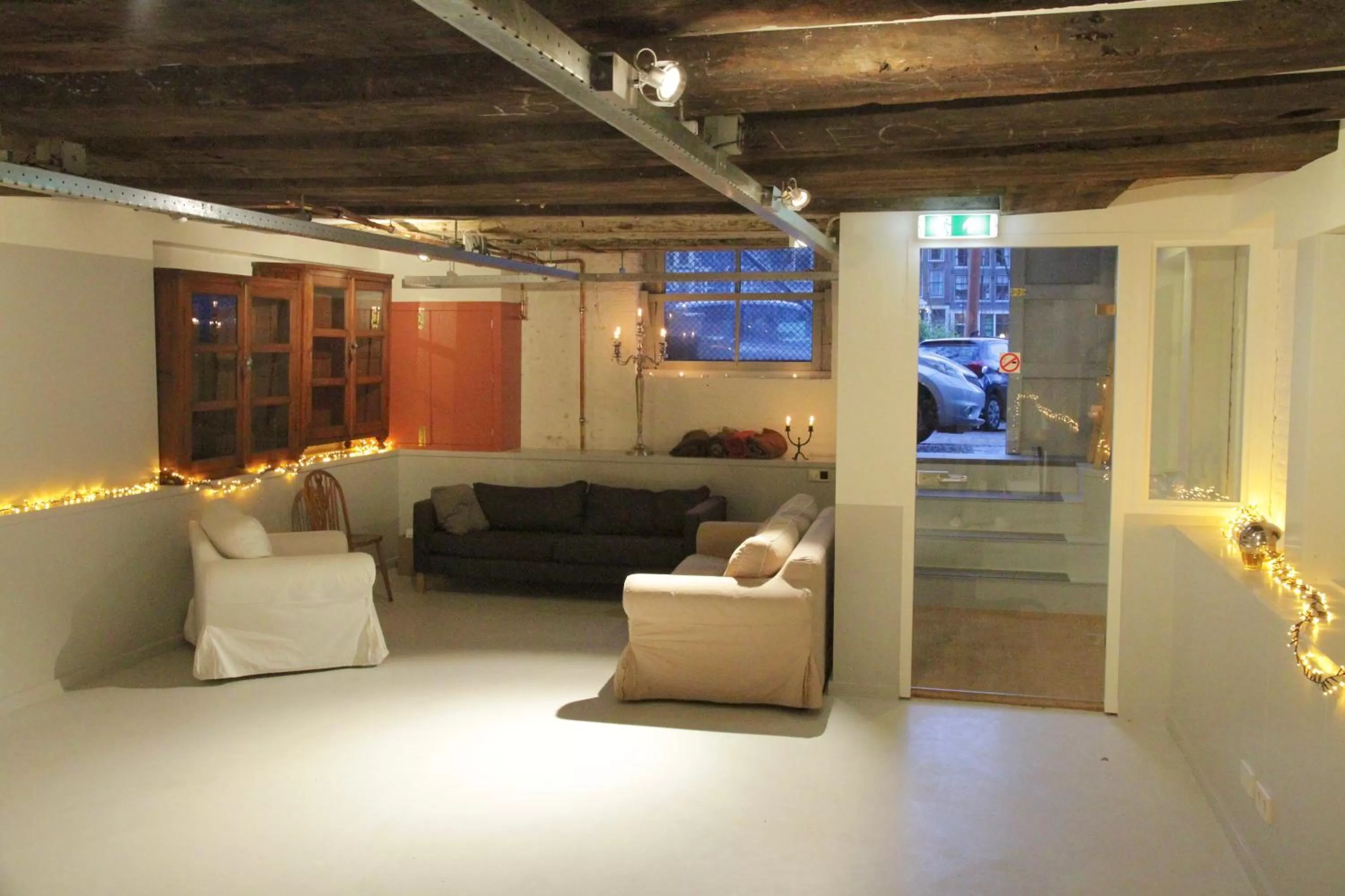 Living room, Seating Area in Top apartment along canal in historic centre