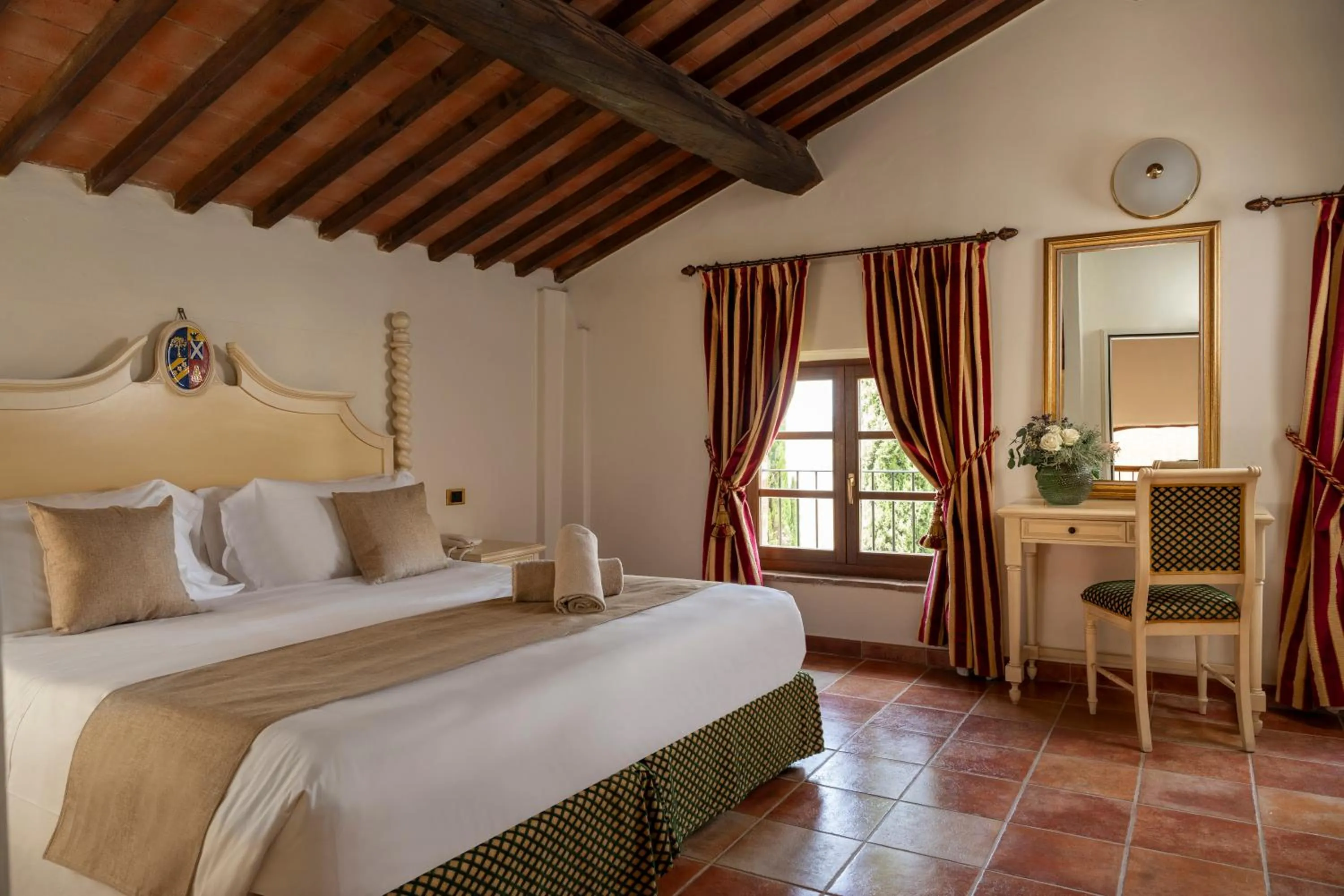 Bed in Castello di Leonina Relais - Adults Only