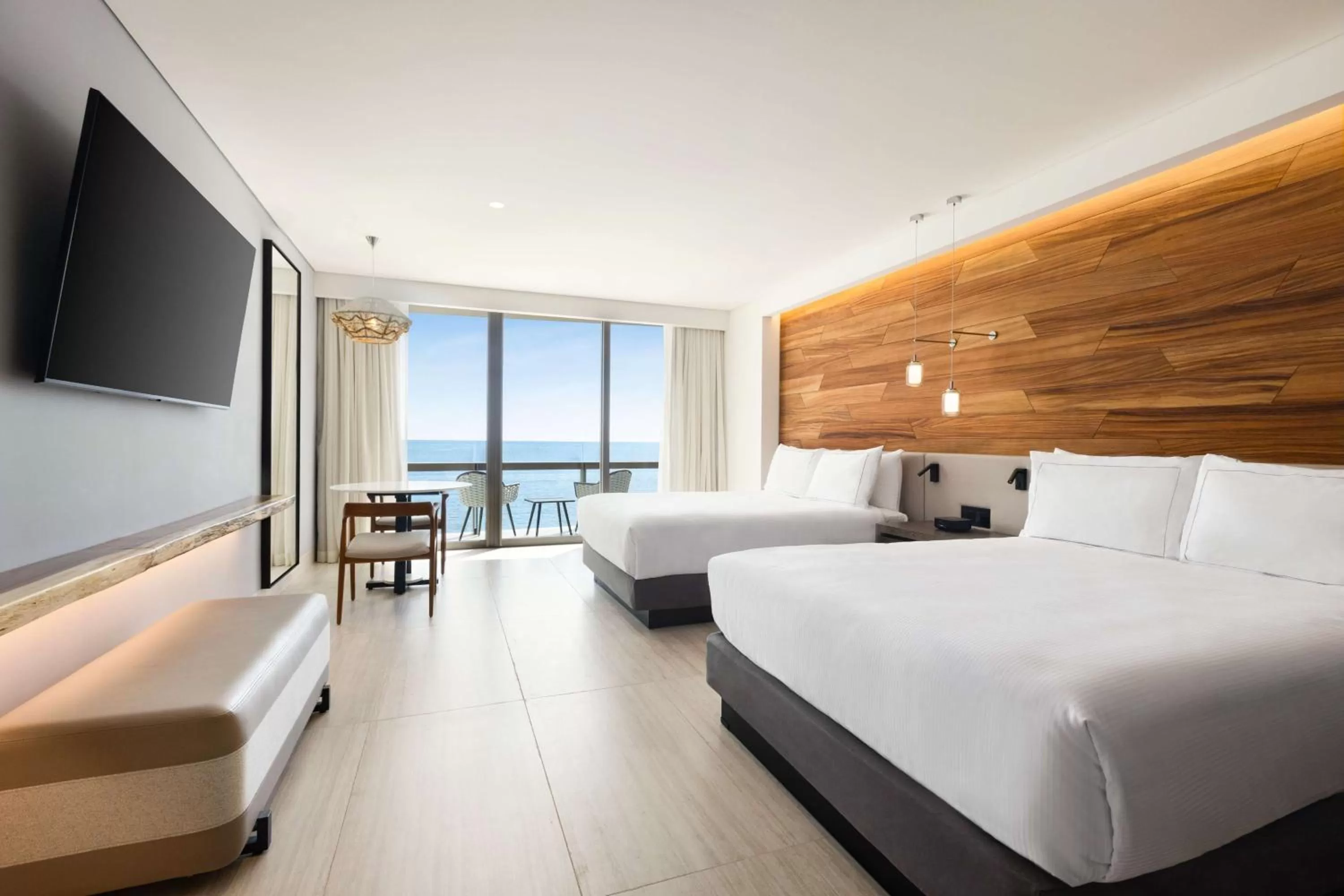 Bedroom, Bed in Hilton Cancun, an All-Inclusive Resort