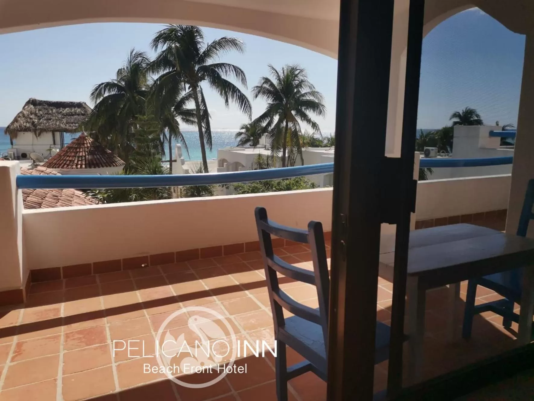 Sea view in Pelicano Inn Playa del Carmen - Beachfront Hotel