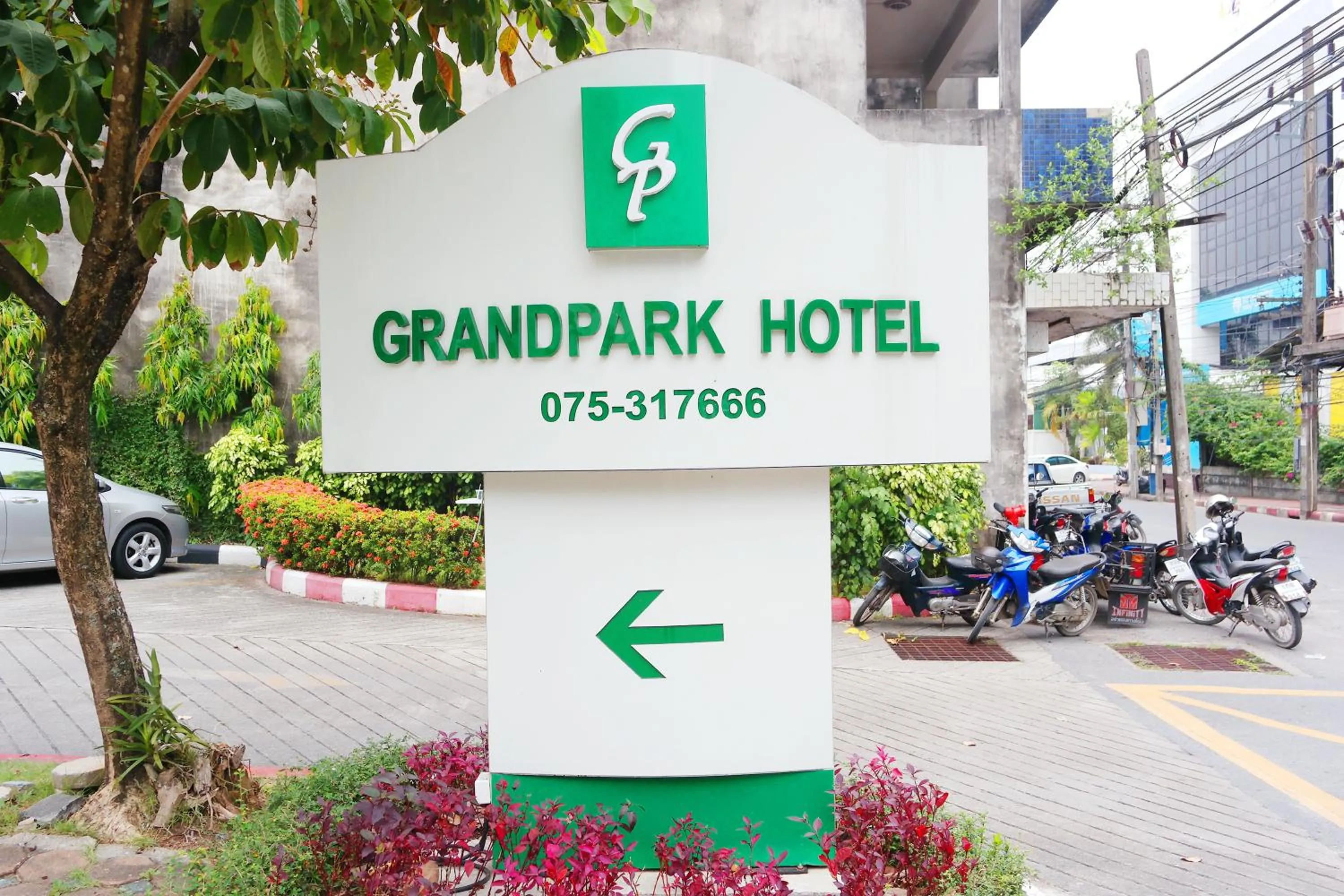 Property logo or sign in Grand Park Hotel