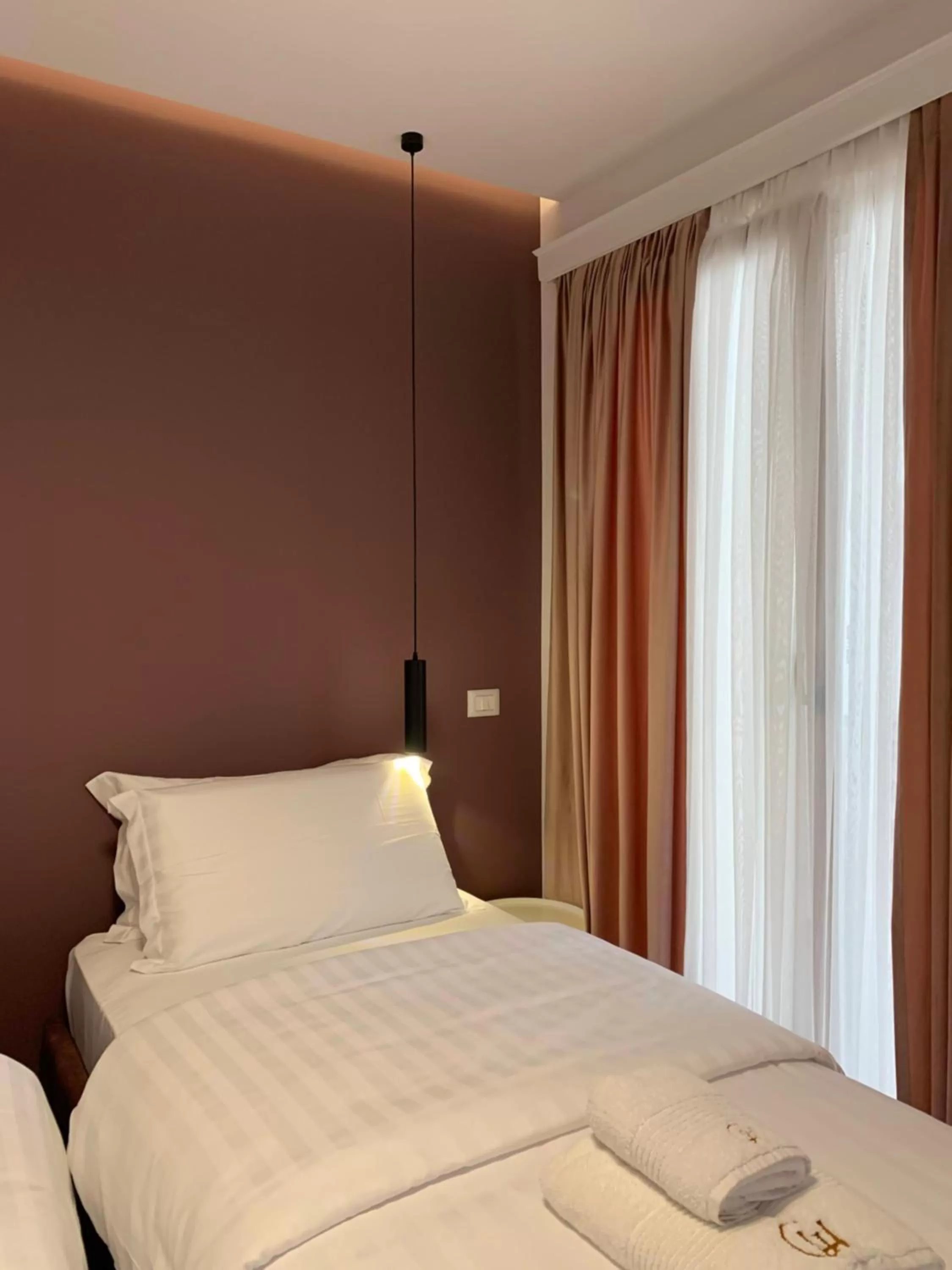 Bed in Grand Hotel Pogradec