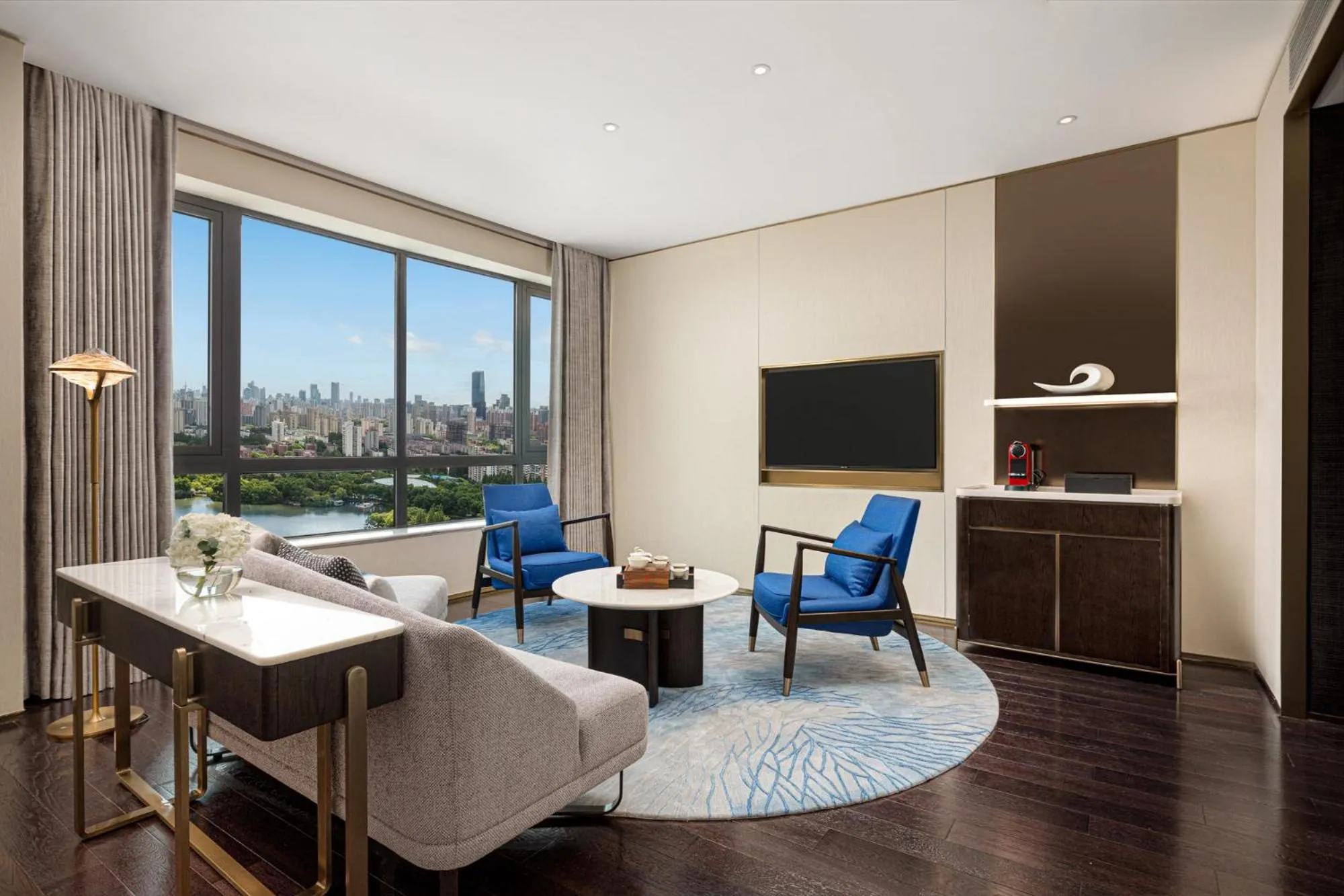 View (from property/room) in HUALUXE Shanghai Changfeng Park - Park Lake View