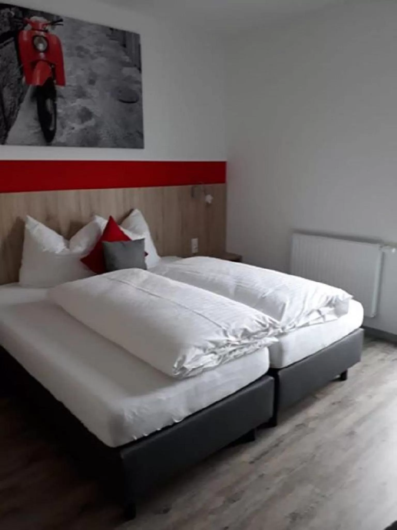 Photo of the whole room, Bed in Hotel Hohenloher Tor