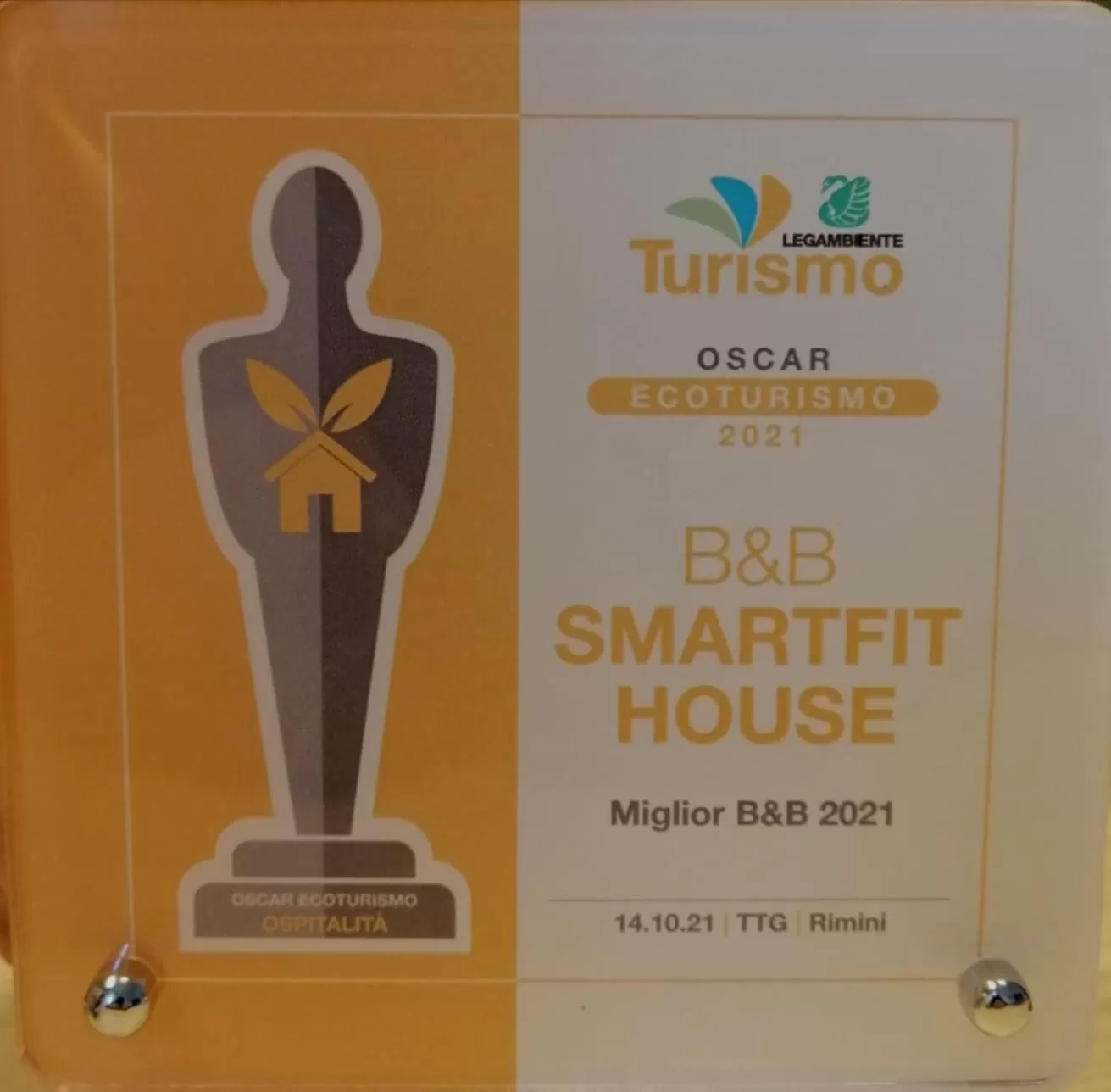 Certificate/Award in B&B SMARTFIT HOUSE - Room & Relax in Pescara