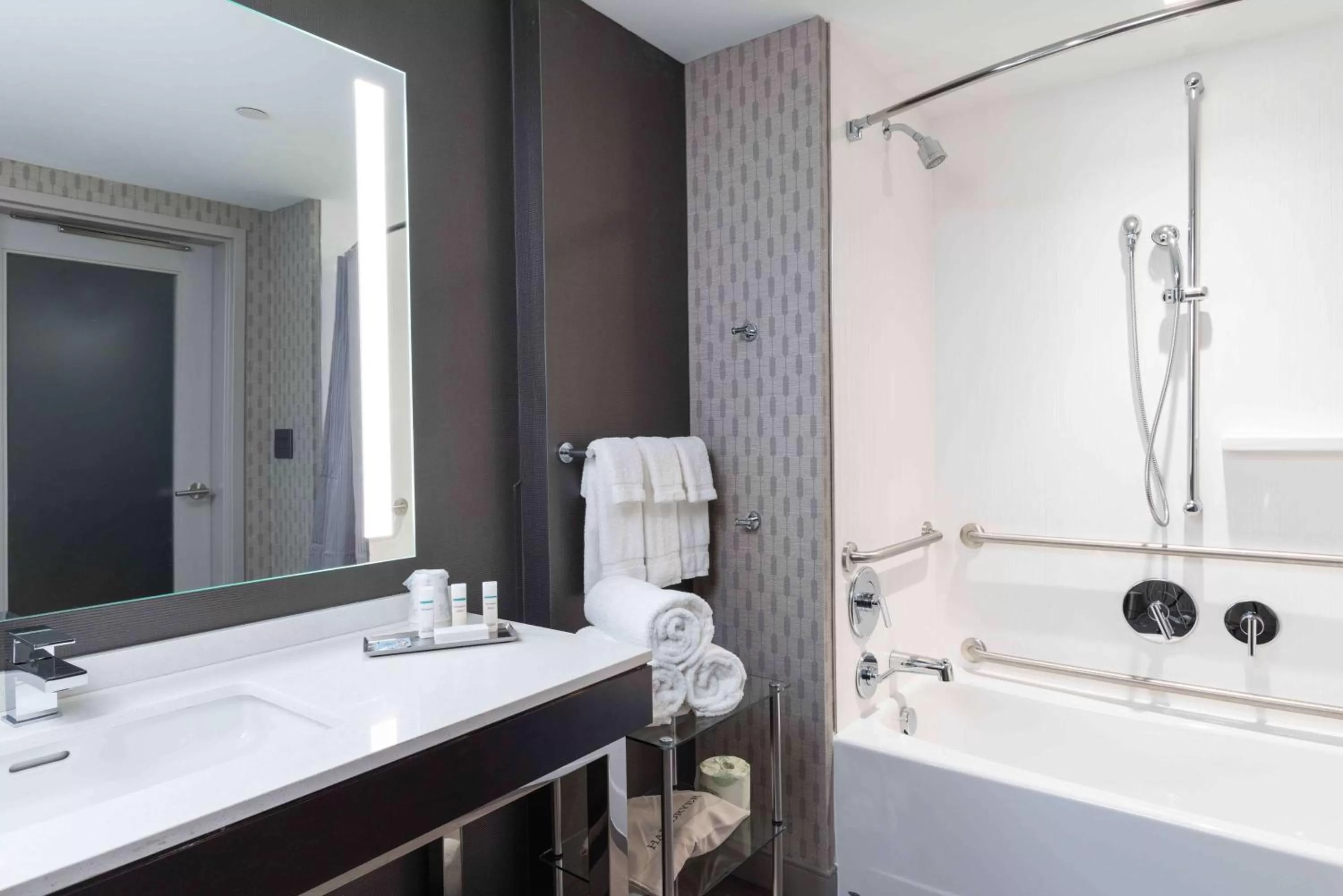 Bathroom in Hilton Garden Inn Foxborough Patriot Place