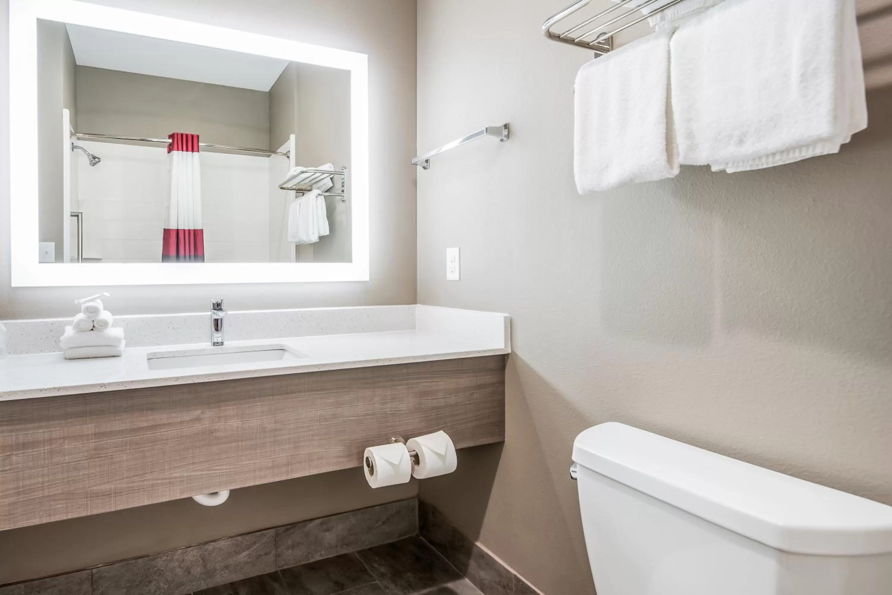 Bathroom in Red Roof Inn Baytown