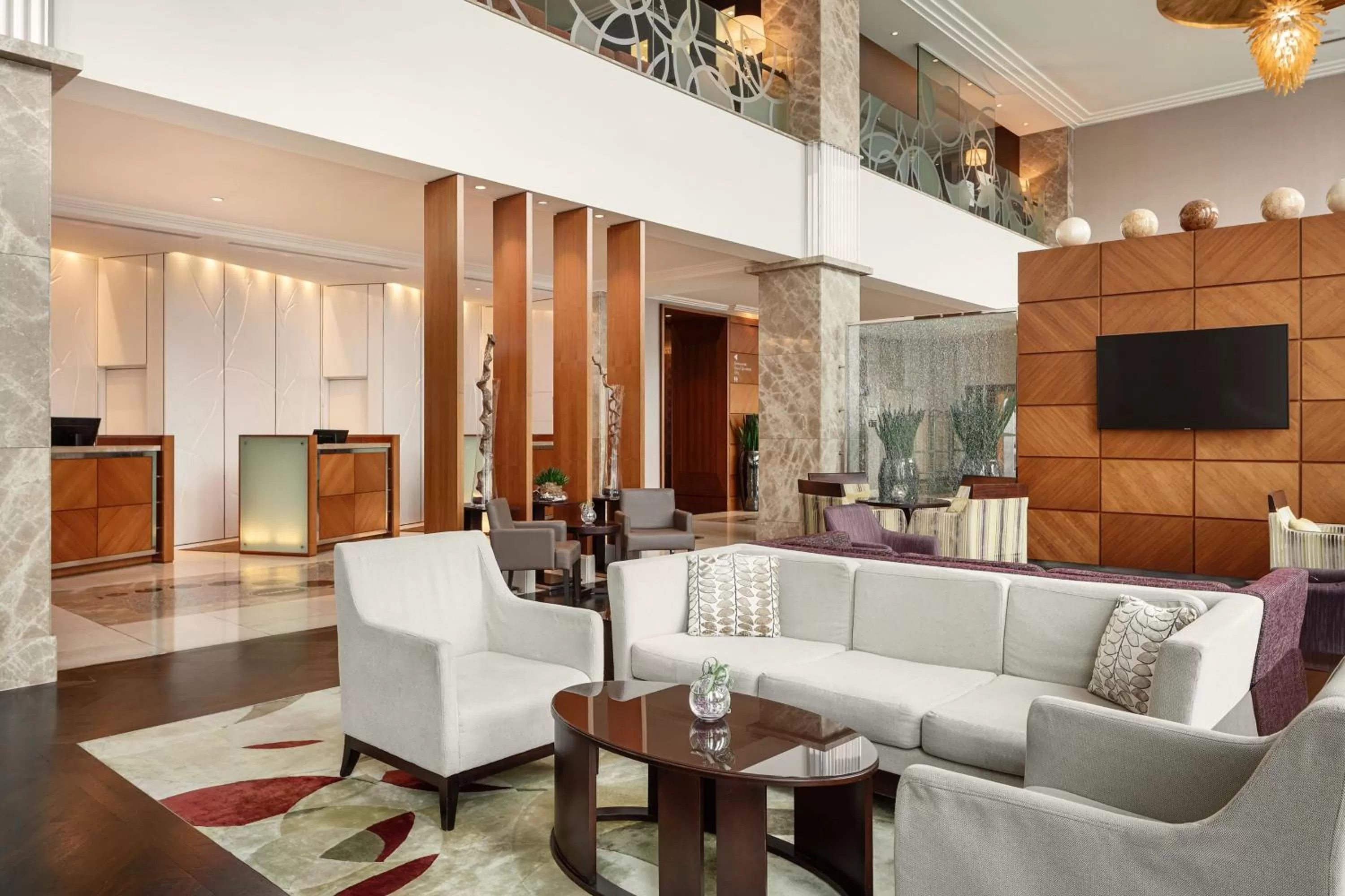 Lobby or reception in Sheraton Bratislava Hotel