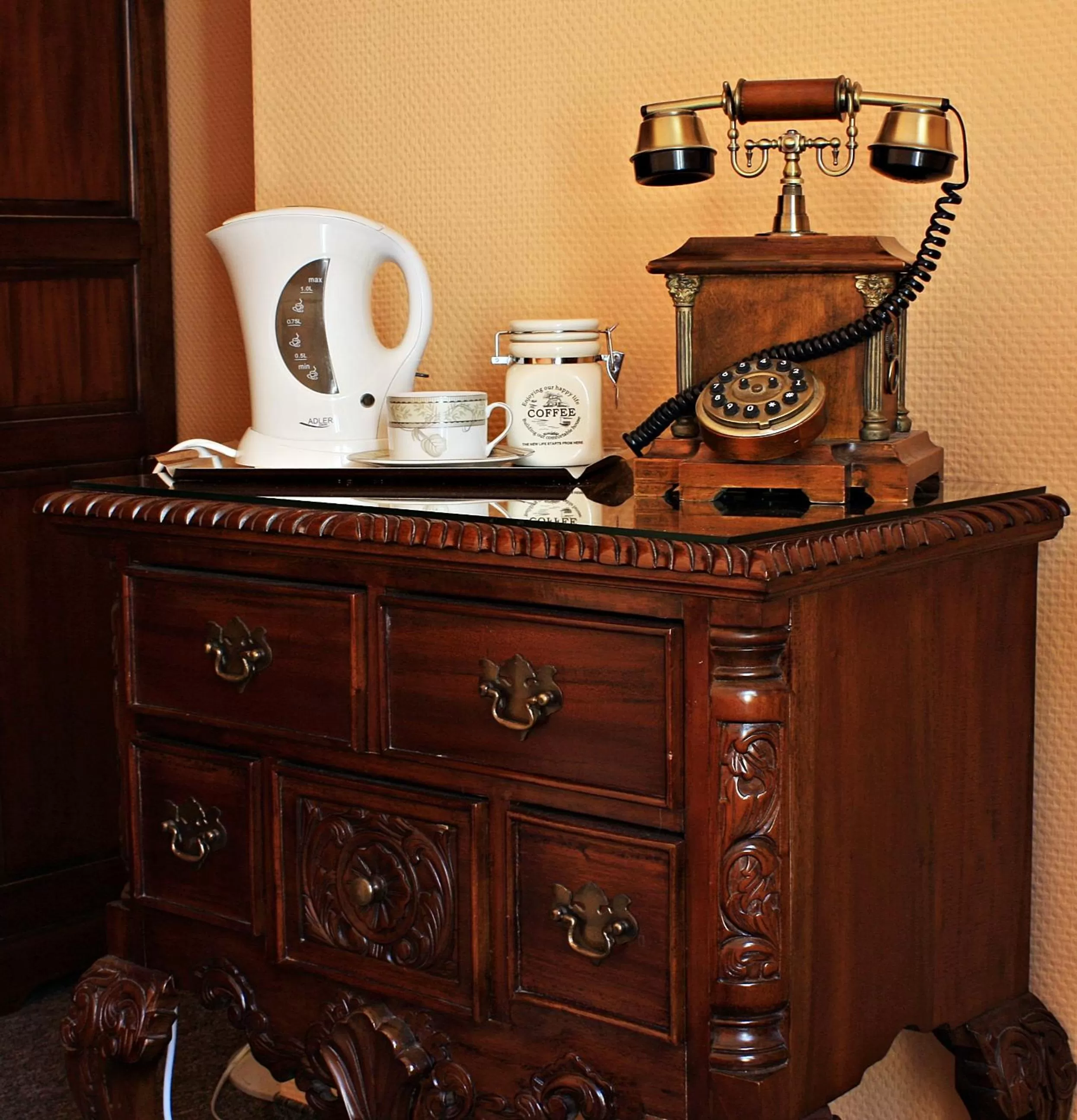 Coffee/tea facilities in Dom Schumannów