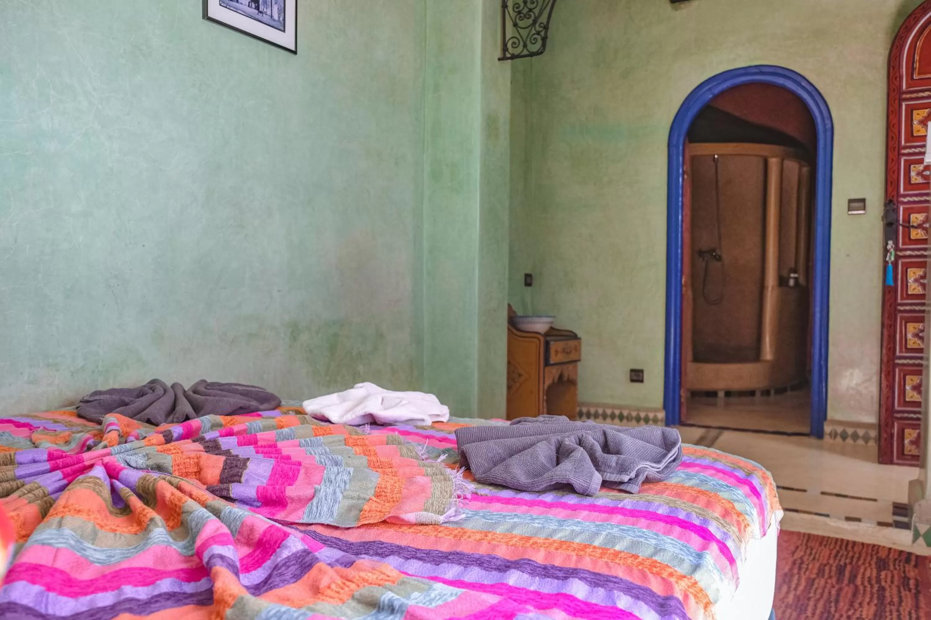 Bed in Héritage Lalla Aicha et SPA