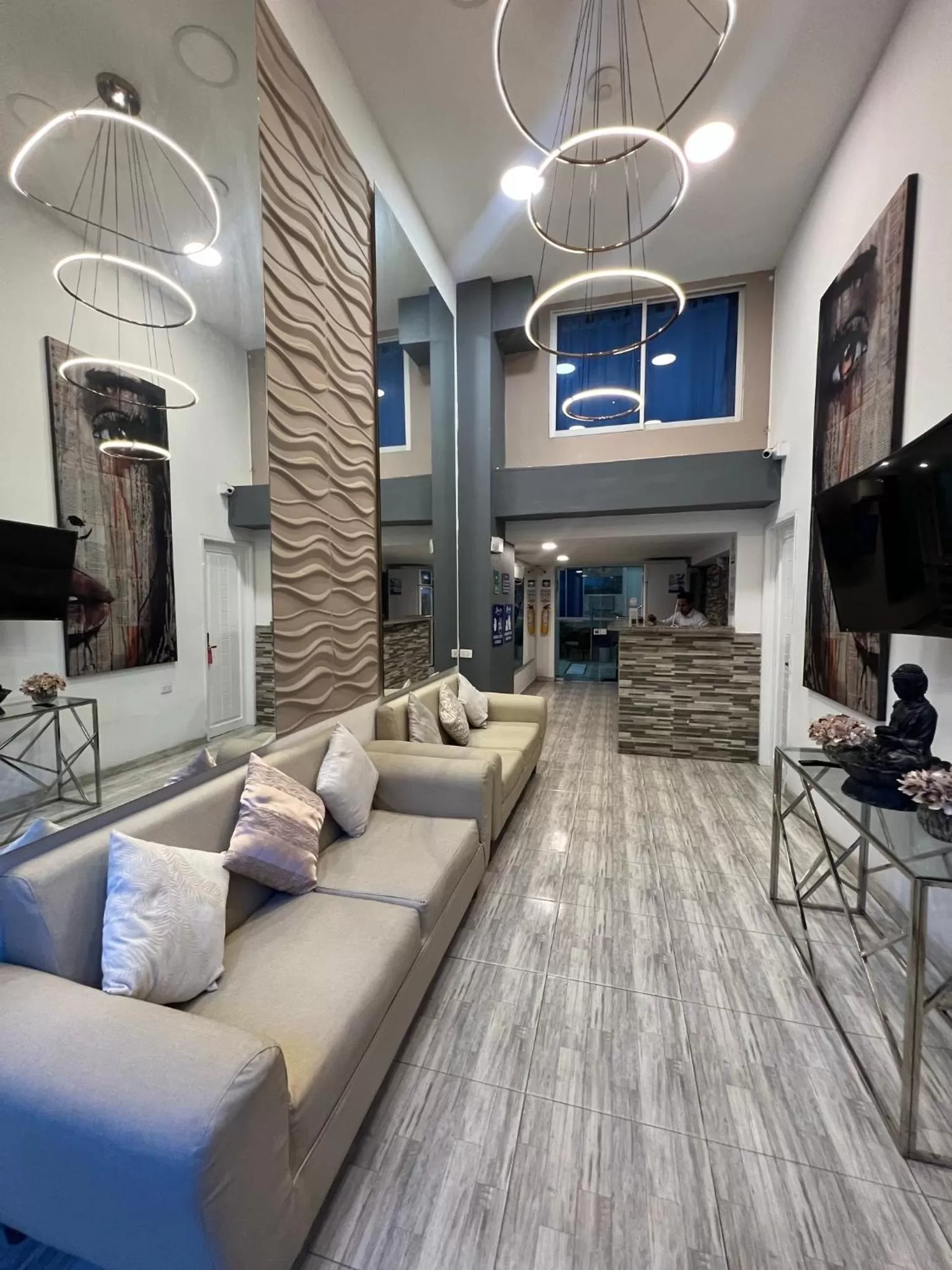 Seating Area in Bahia 79 Apartasuites Cerca al Centro