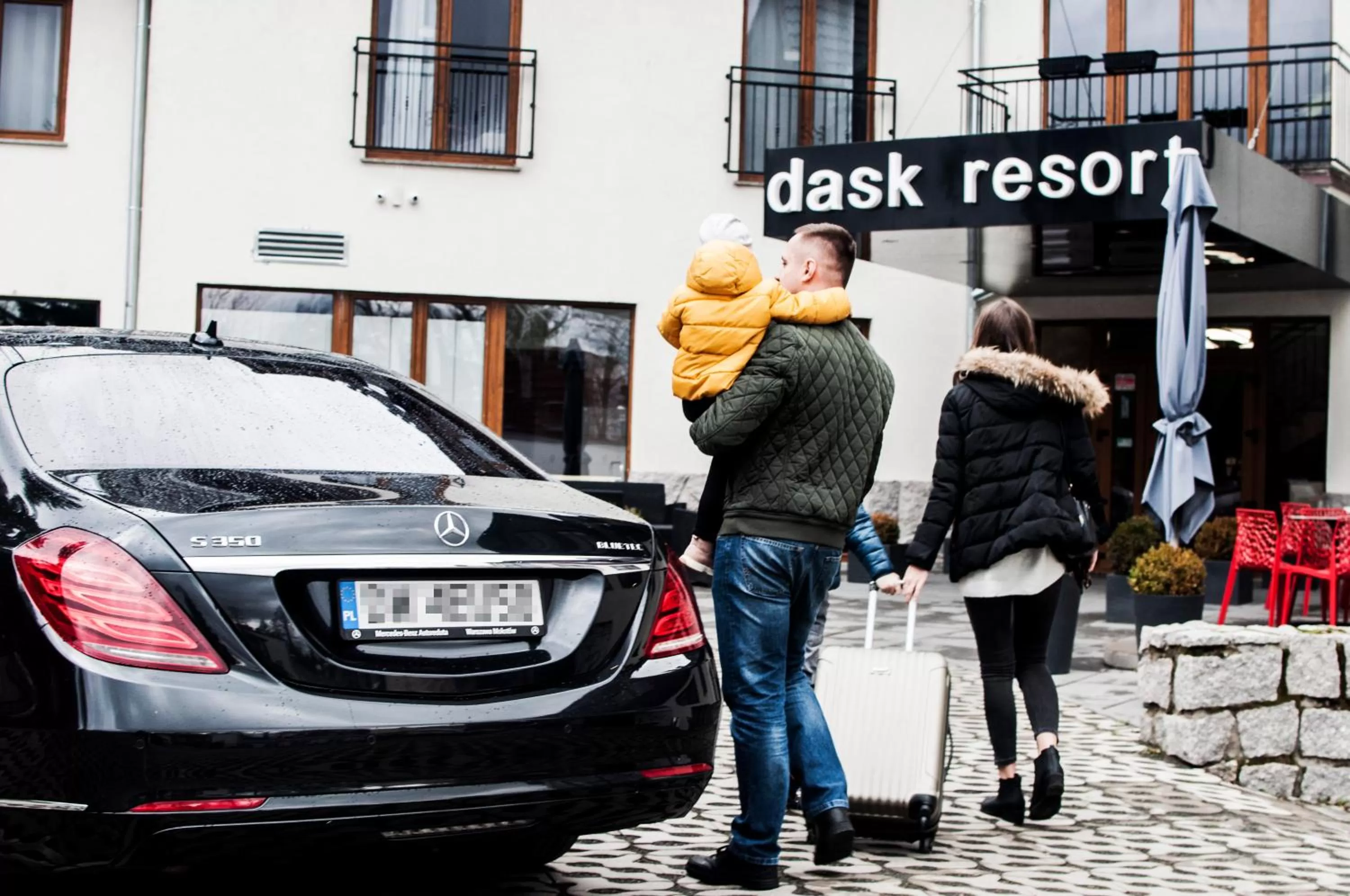 Facade/entrance in dask resort