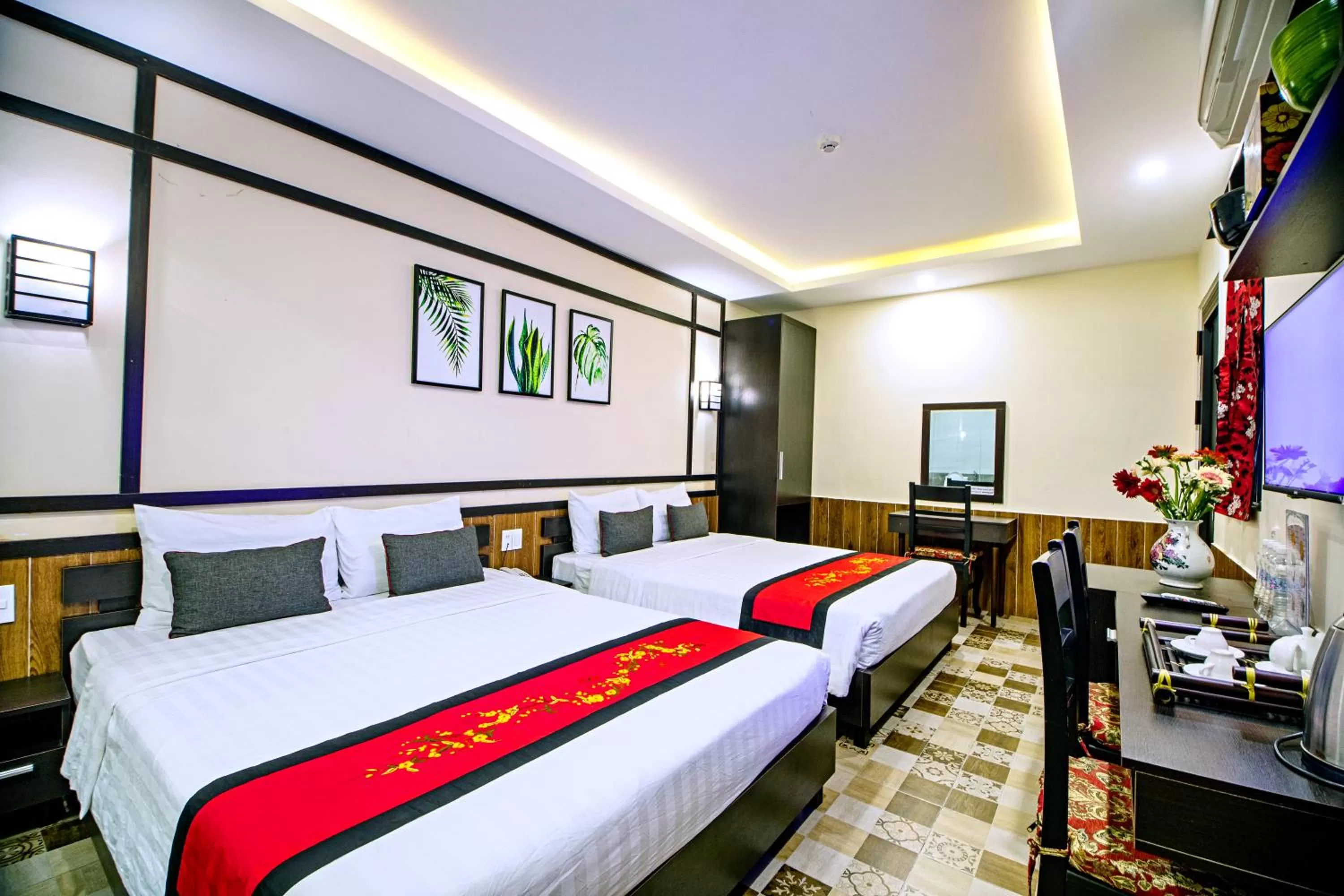 Bedroom, Bed in Hoi An Riverland Villa - Hoi An Center