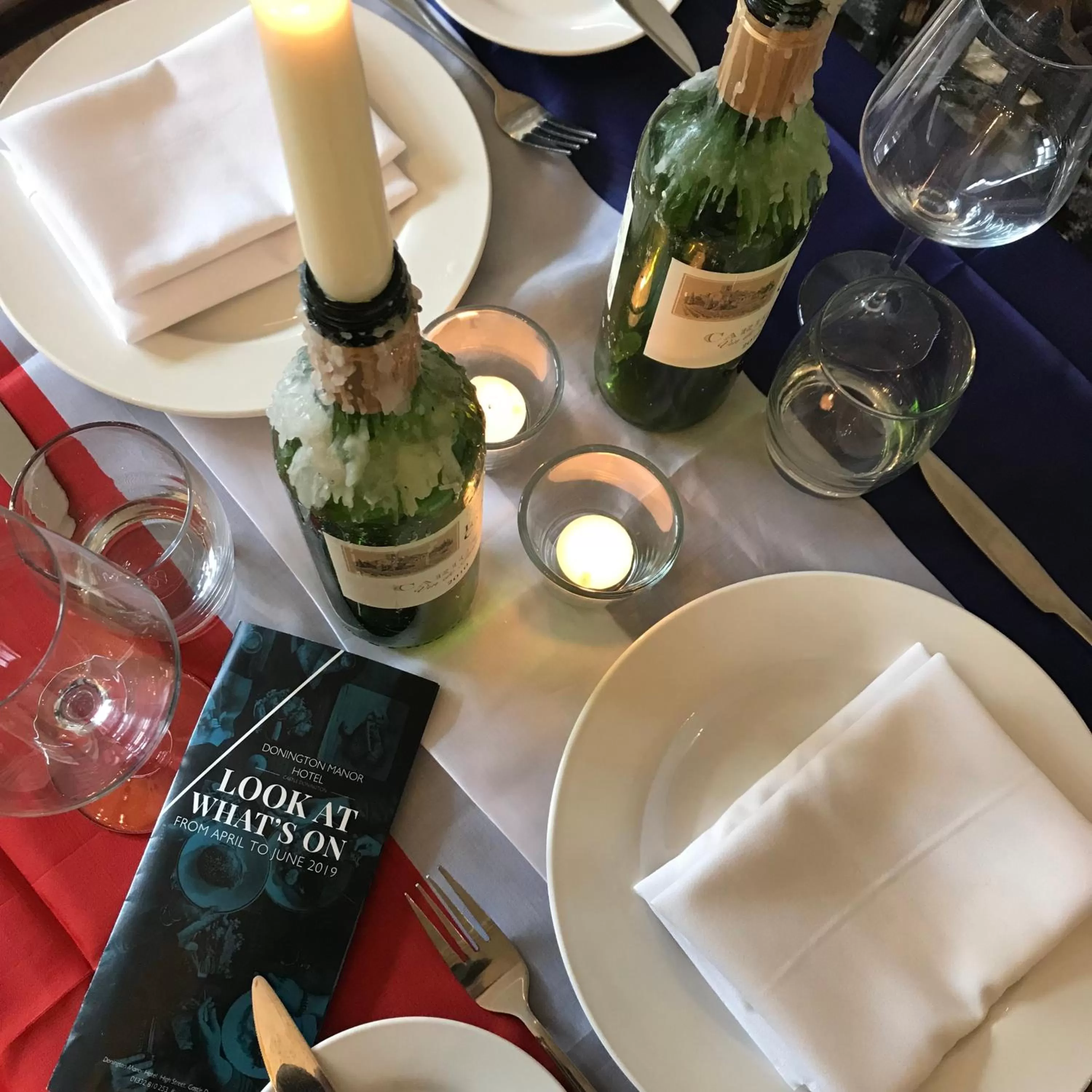 Dinner in Donington Manor Hotel