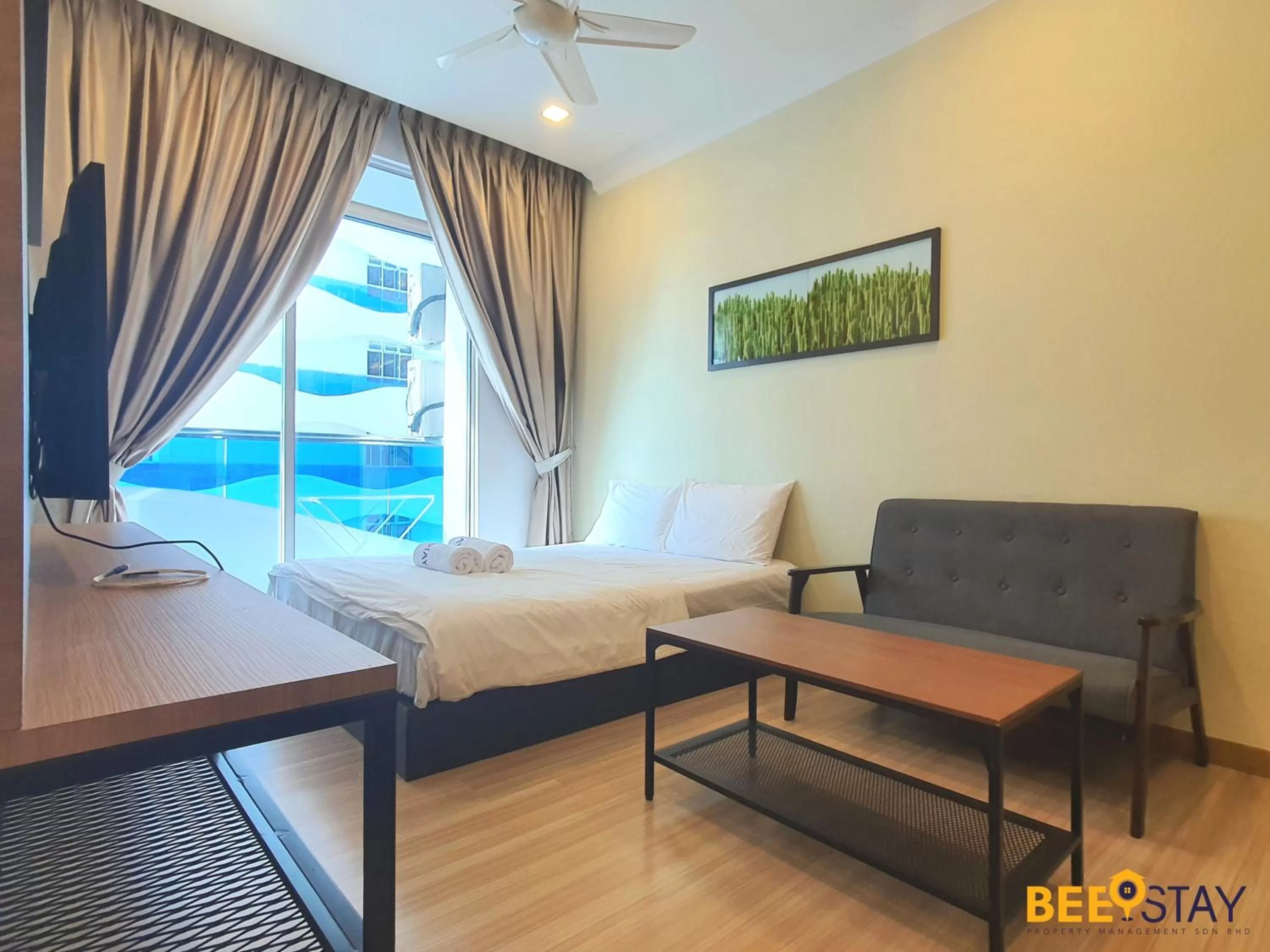 Seating Area in The Wave Suites Melaka by BEESTAY