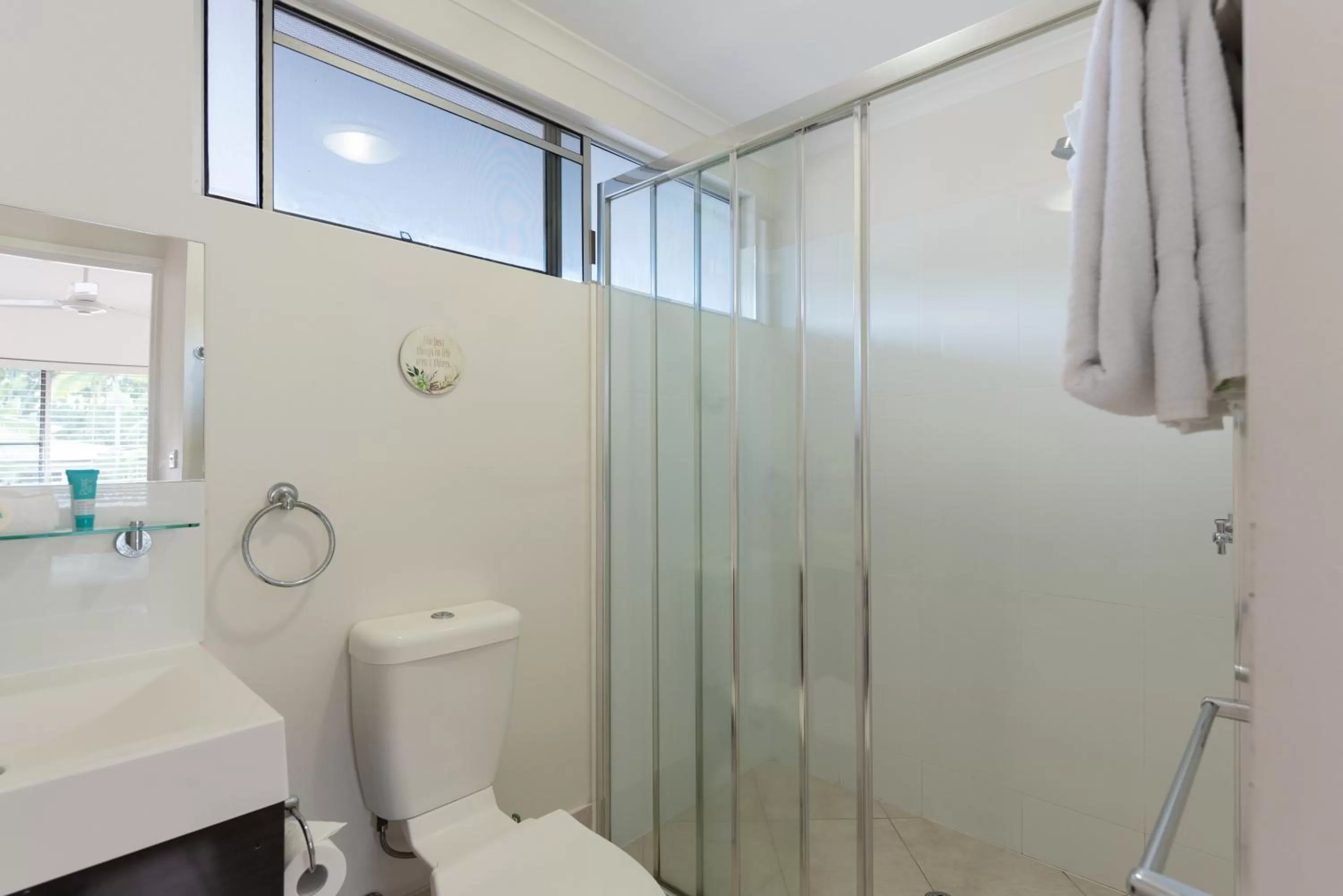 Bathroom in Lychee Tree Holiday Apartments