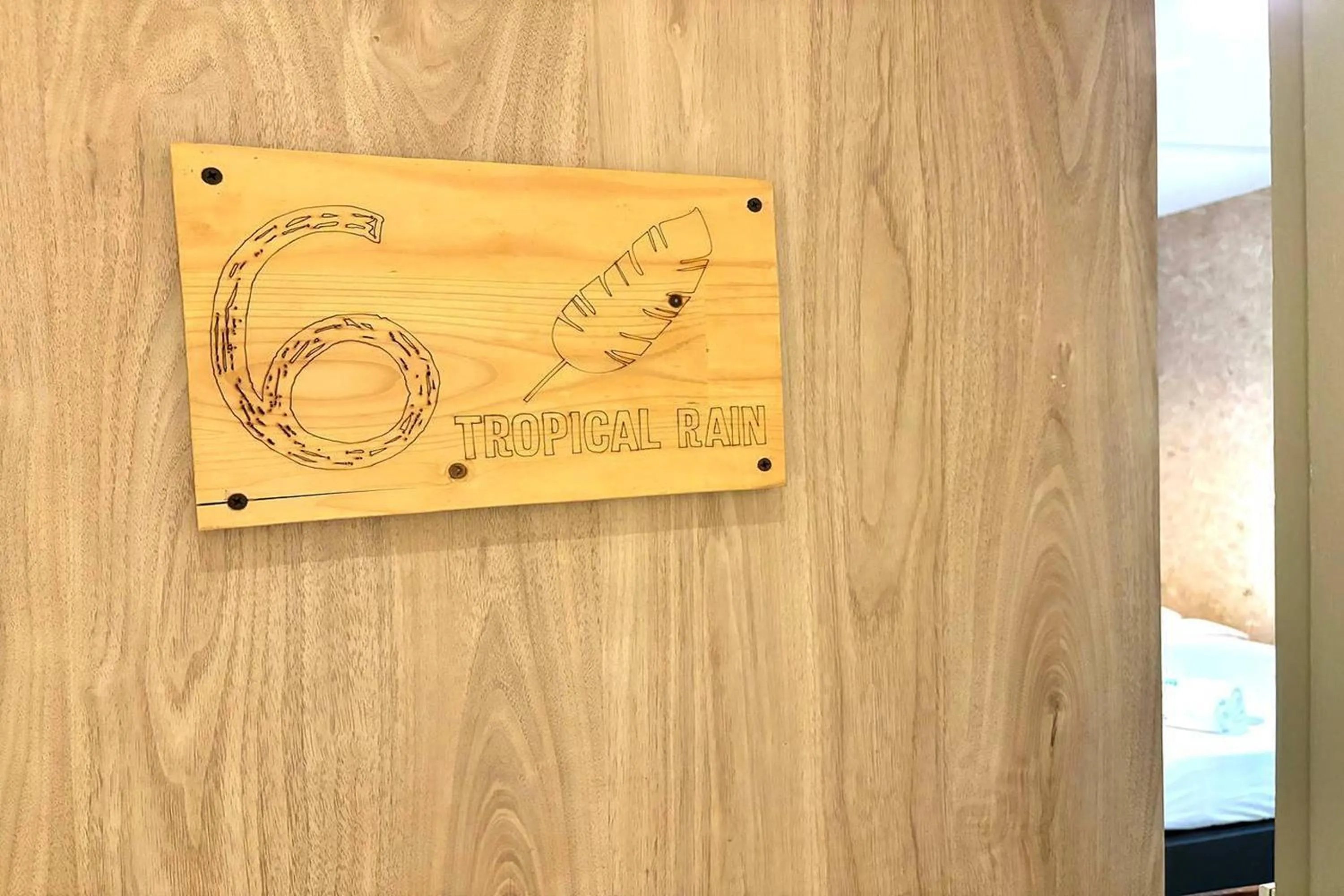 Decorative detail in O Nidra House