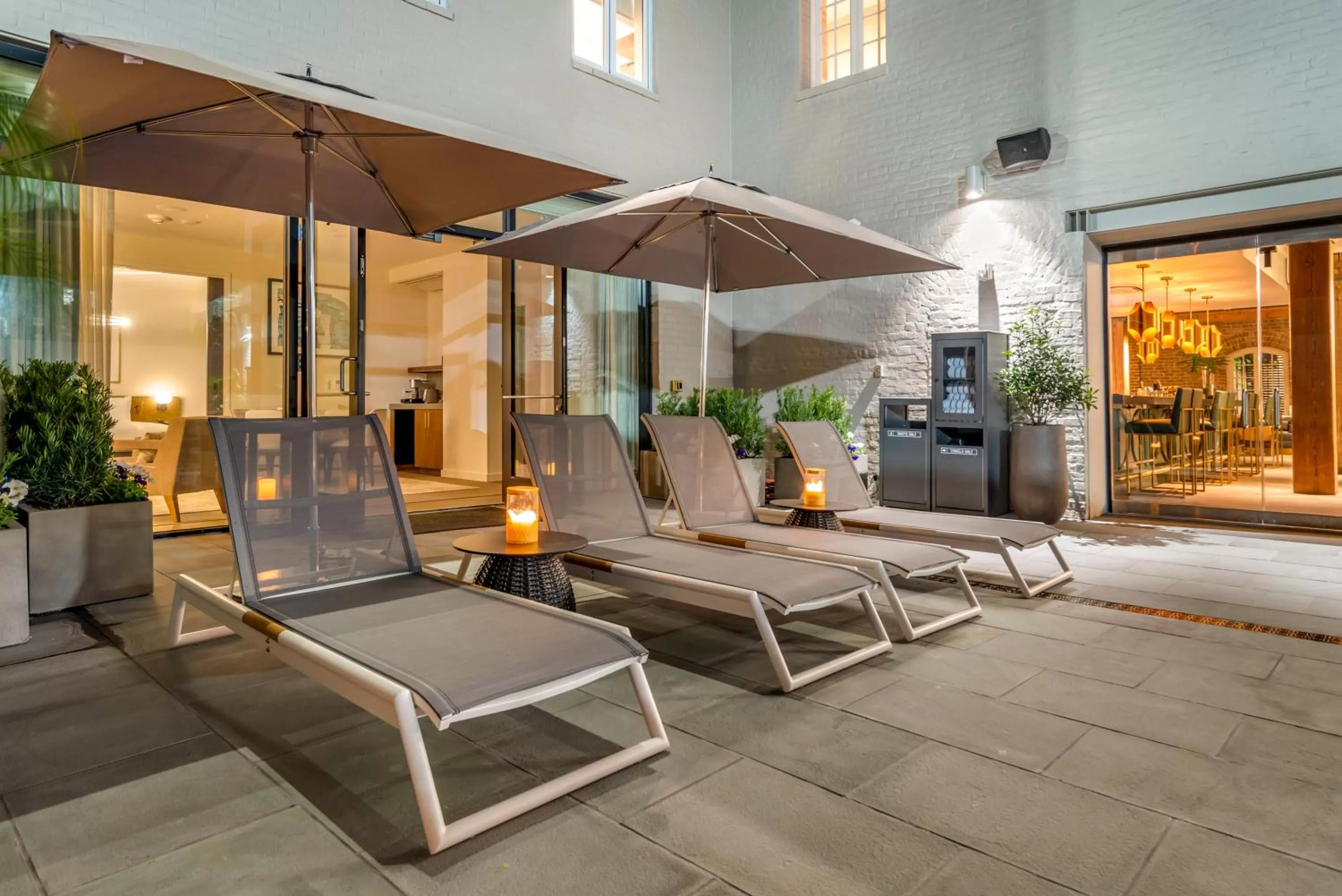 Patio in ONE11 Hotel