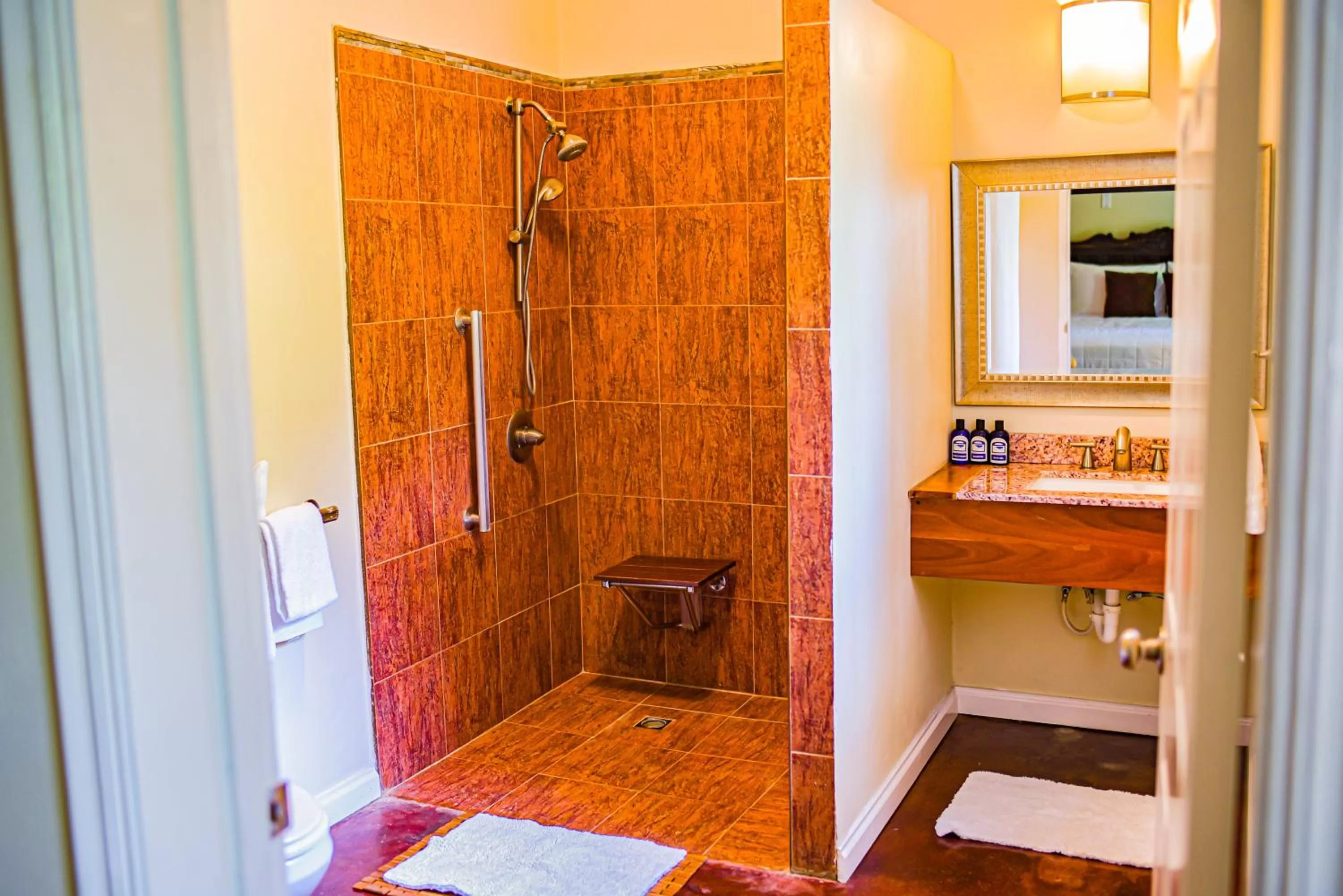 Shower in Blue Paloma Bed & Breakfast