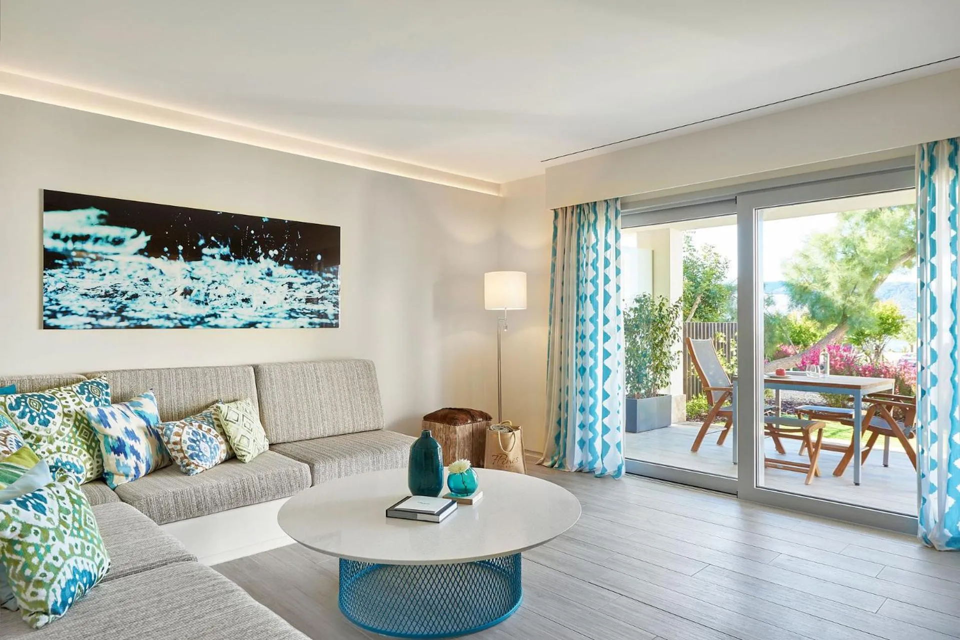 Living room in 7Pines Resort Ibiza, part of Destination by Hyatt