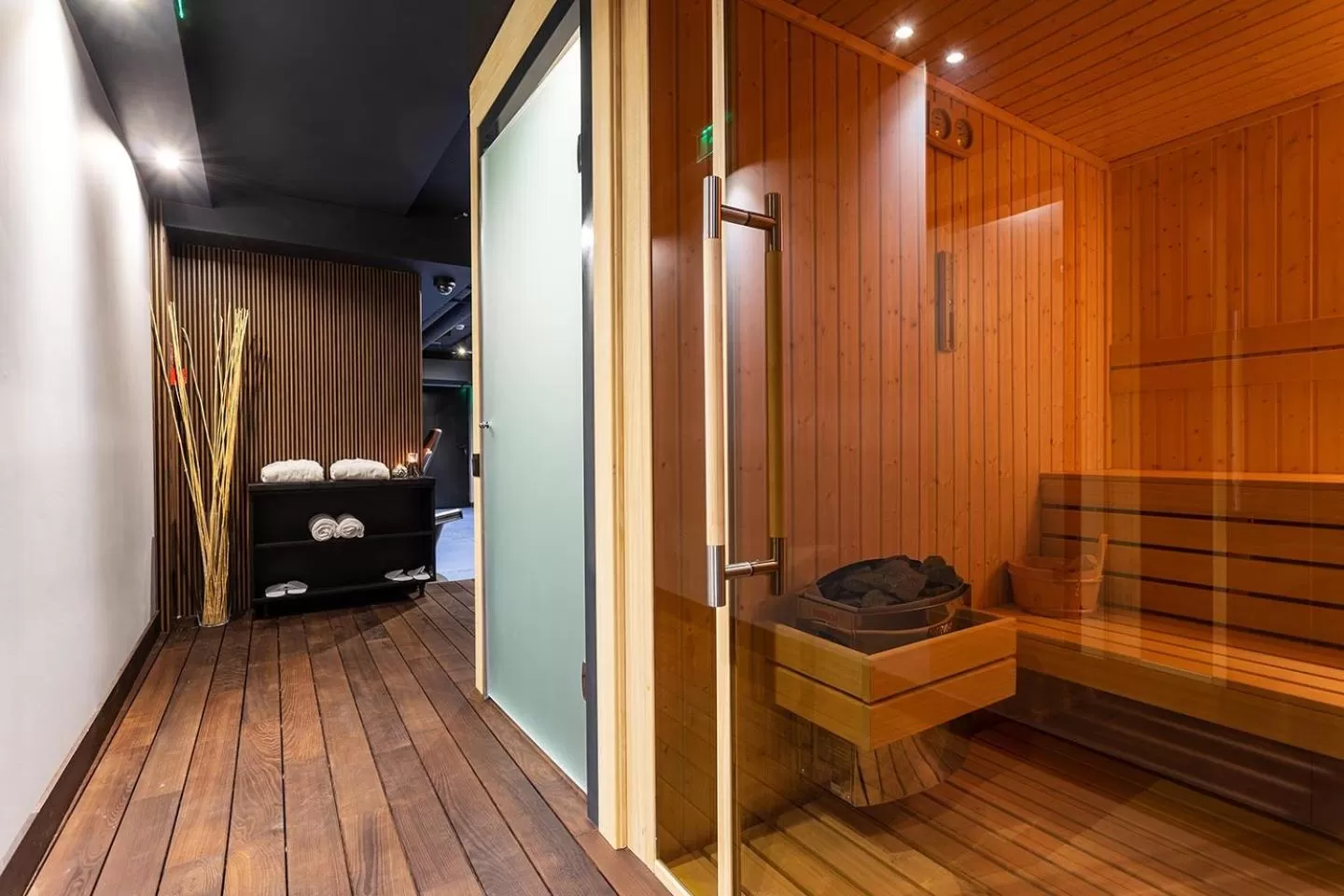 Sauna in Abrazo Sofia Hotel by HMG