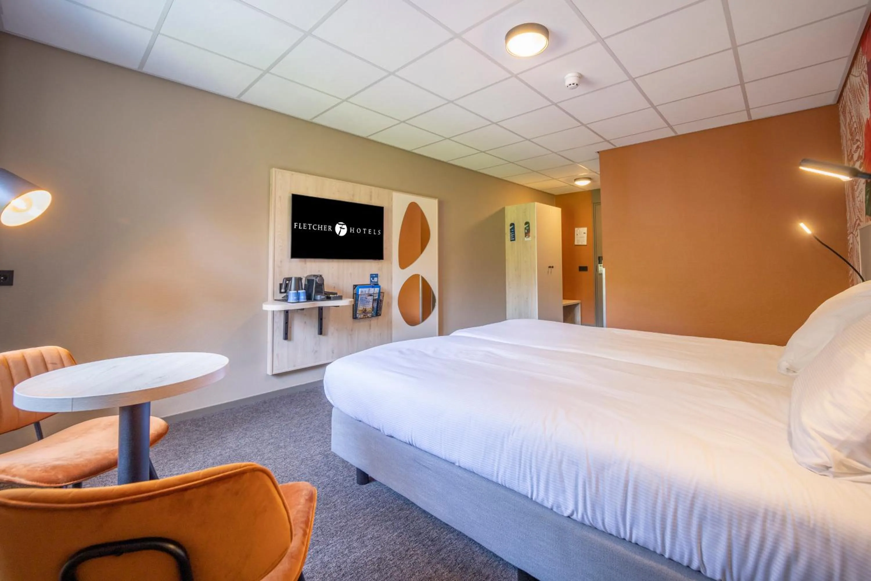 Bedroom, Bed in Fletcher Hotel-Restaurant De Scheperskamp