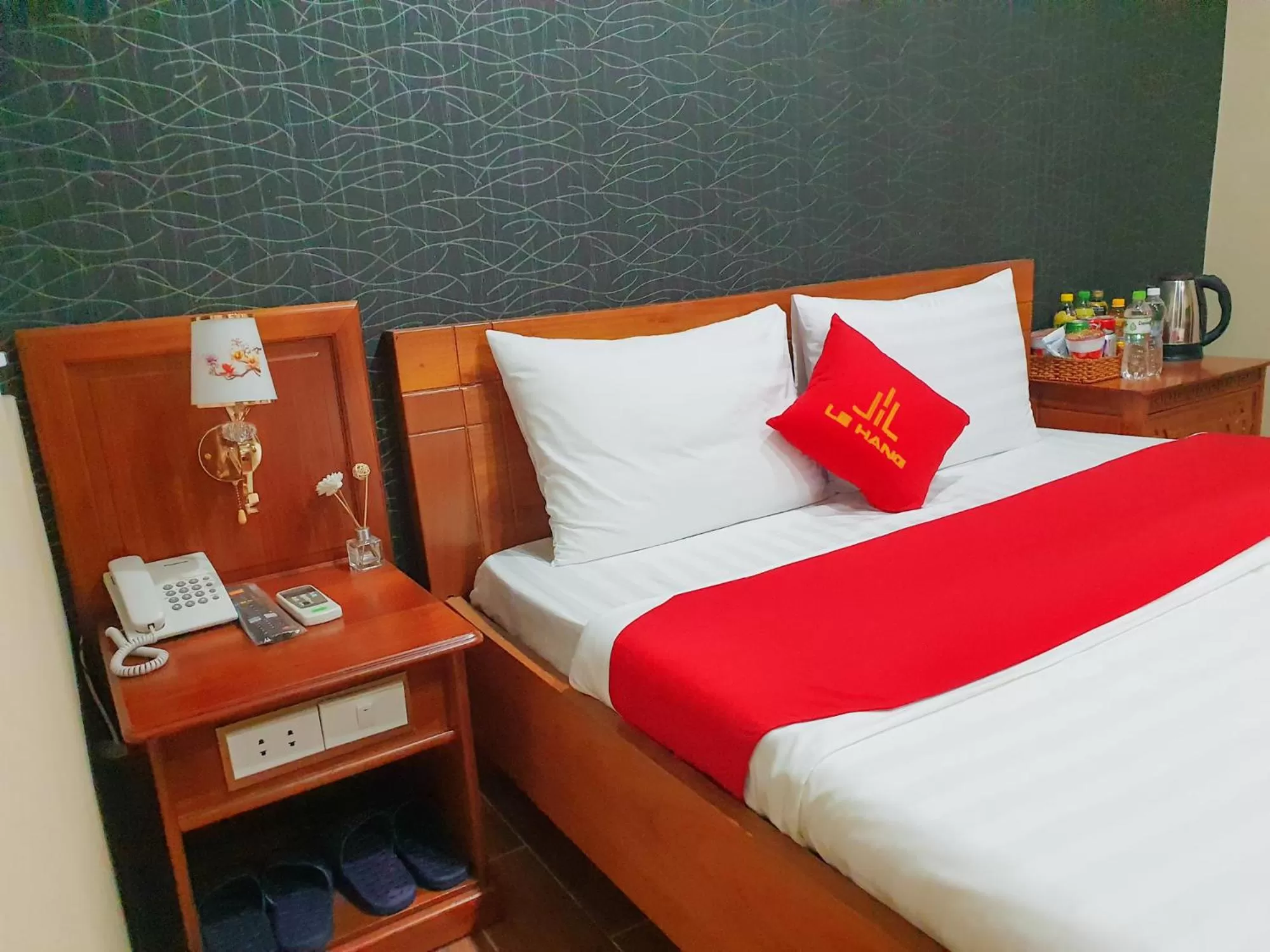 Bed in LEHA Saigon Hotel Airport