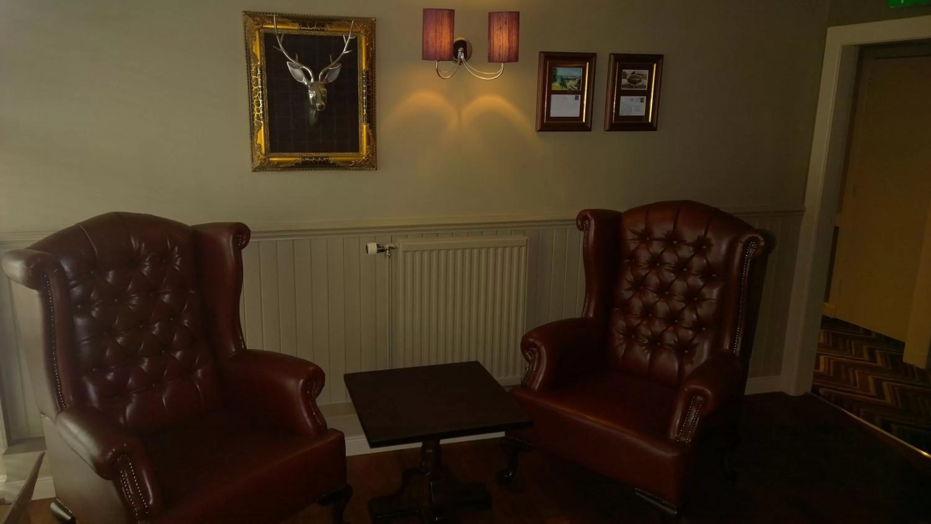 Seating area in The Crown Inn