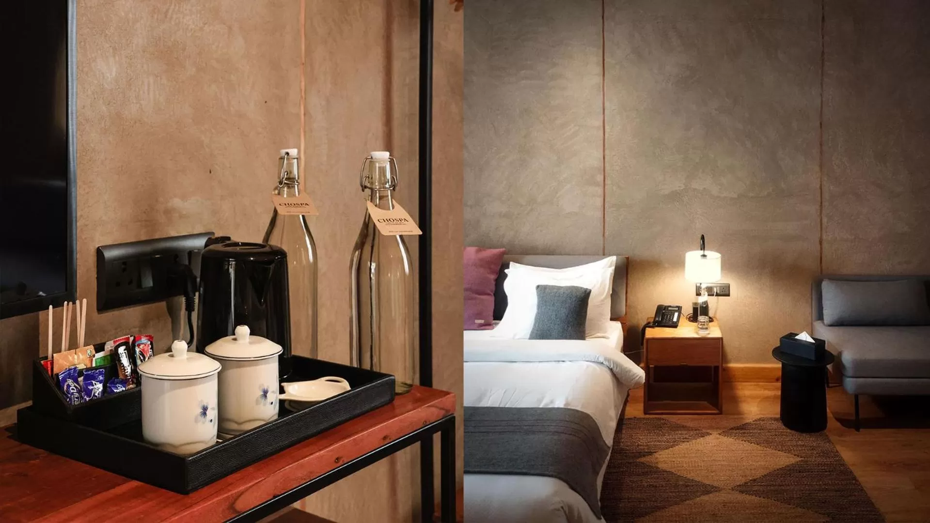 Bedroom in Chospa Hotel, Leh