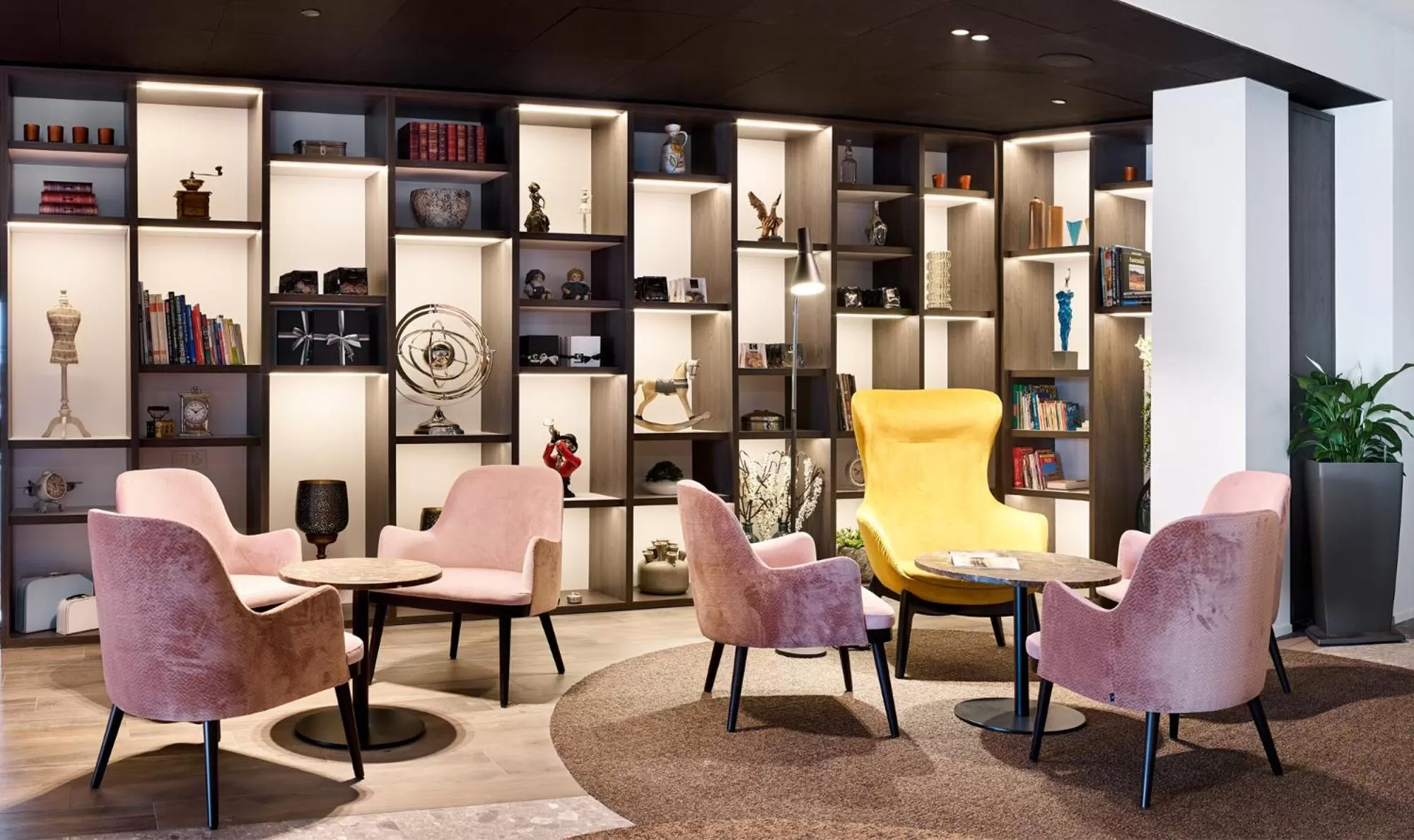 Seating area in Radisson Blu Hotel, Bruges