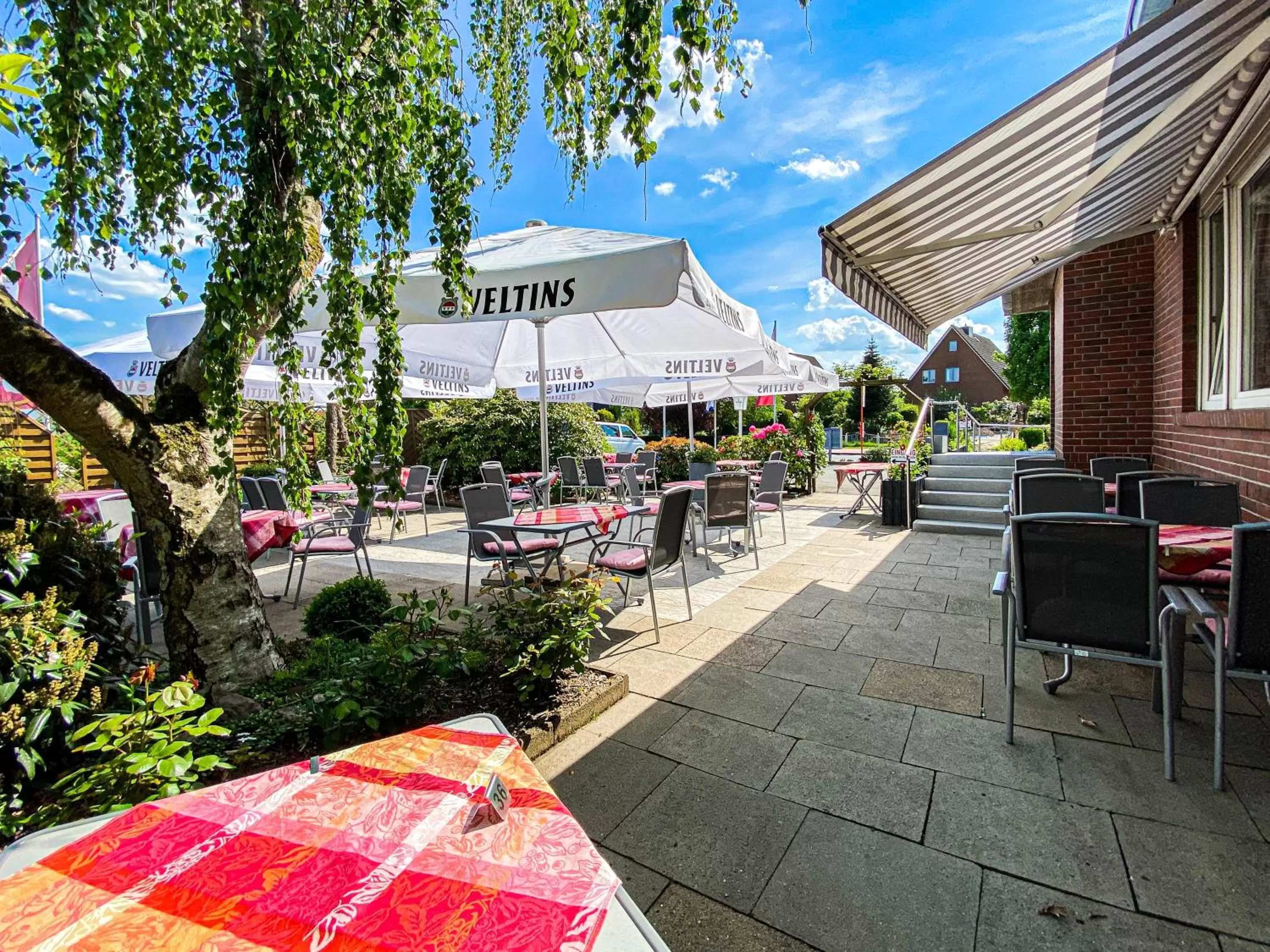 Garden, Restaurant/Places to Eat in Hotel-Restaurant Vier Linden