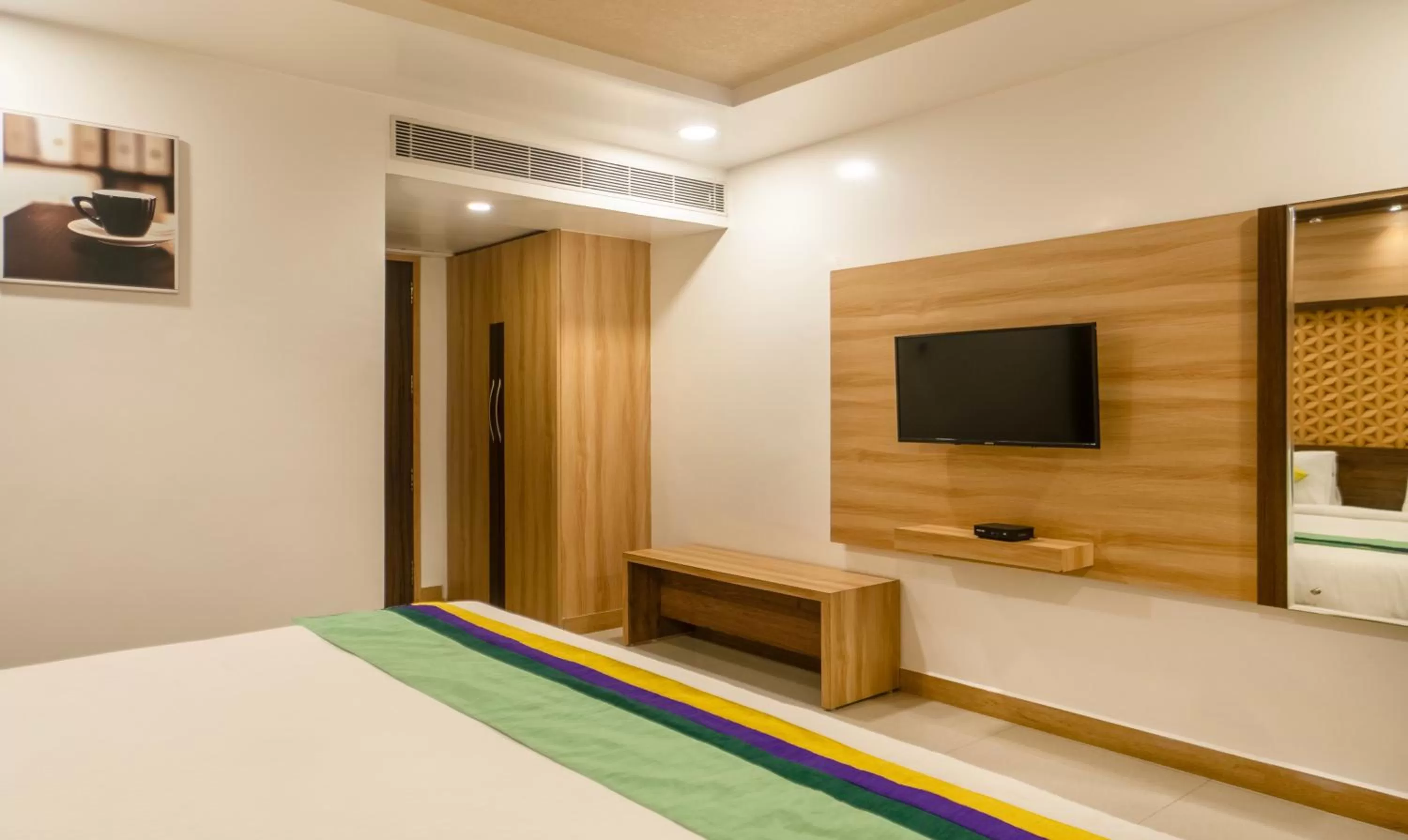 Bedroom, Bed in Treebo Golden Swan Pammal