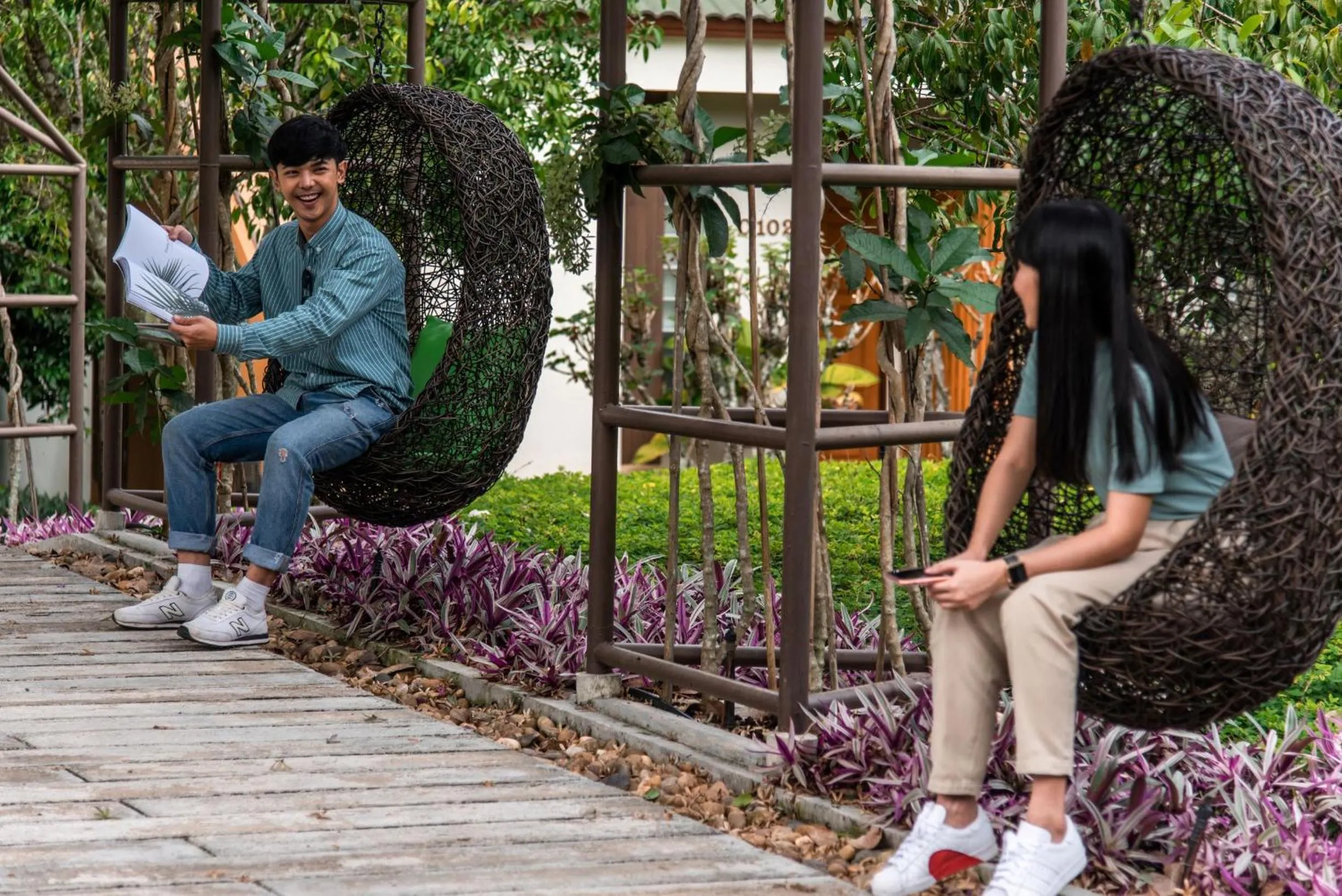 Living room in Bansaeo Garden and Resort