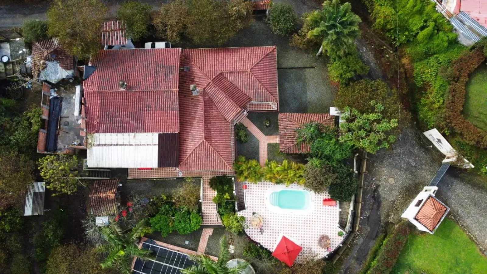 Property building, Bird's-eye View in Finca Campestre La Adelita B&B