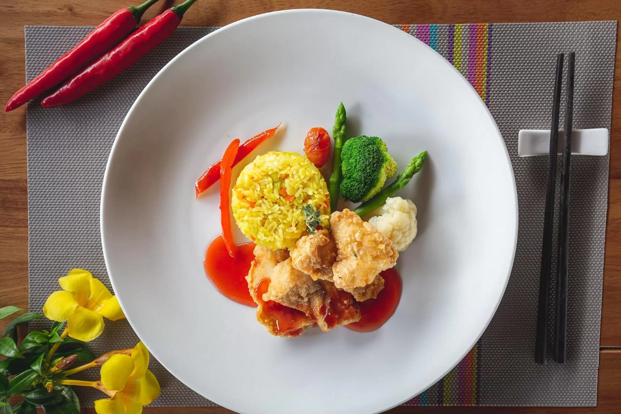 Food close-up in Can Tho Ecolodge