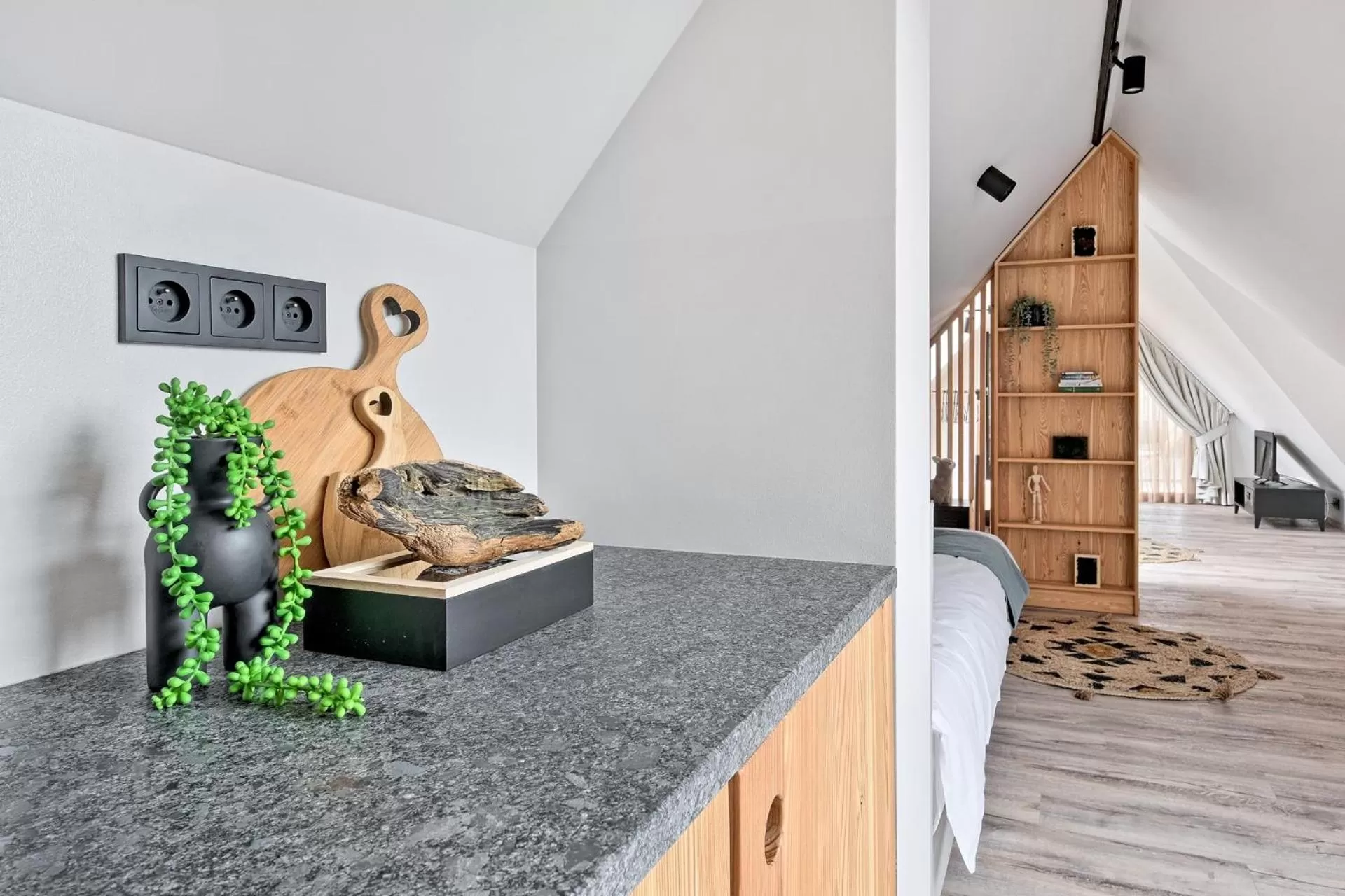 Kitchen or kitchenette in Harda House Friends & Spa