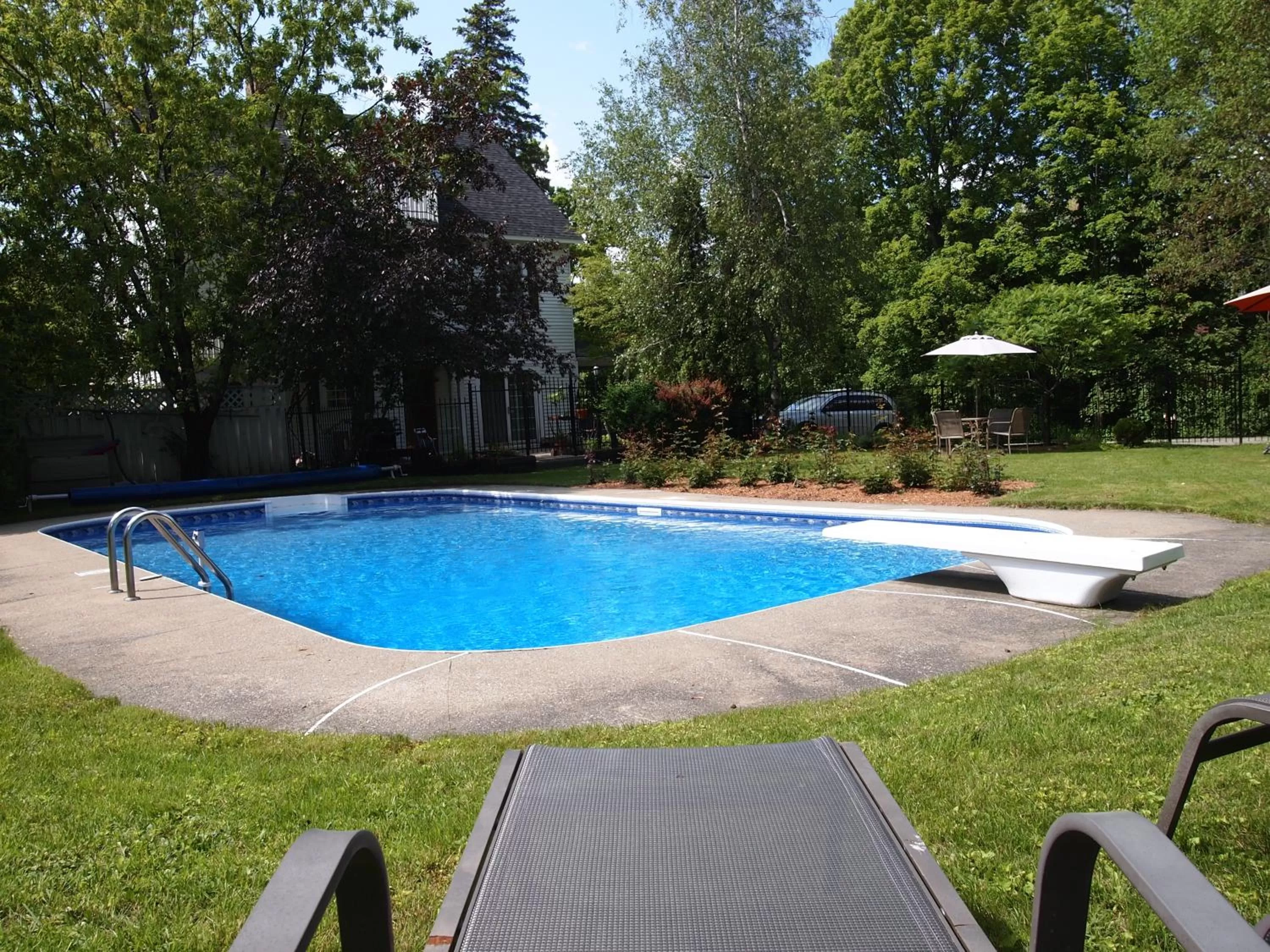 Swimming pool in Au Manoir de la rue Merry