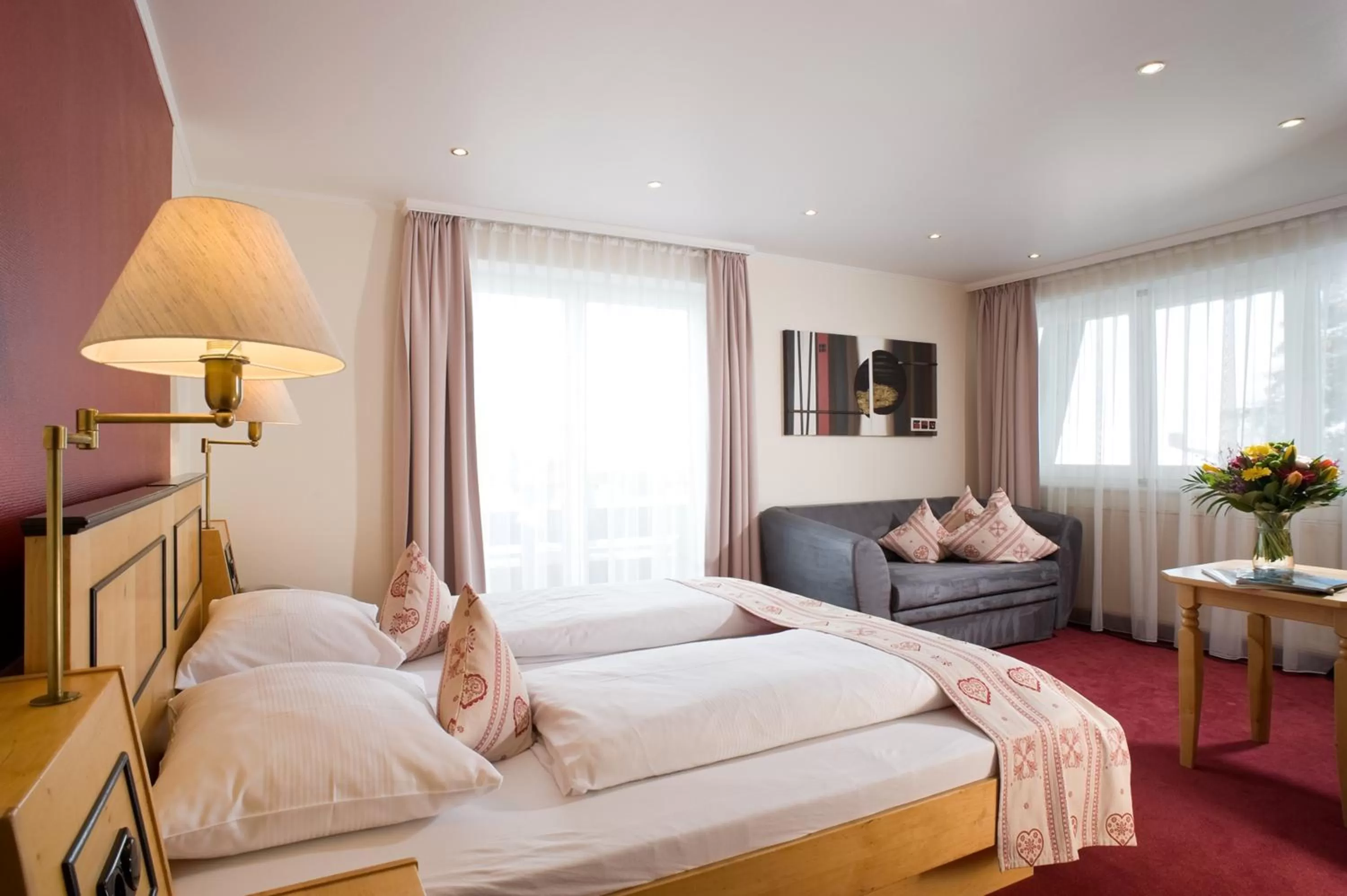 Bedroom, Bed in Hotel Riezler Hof